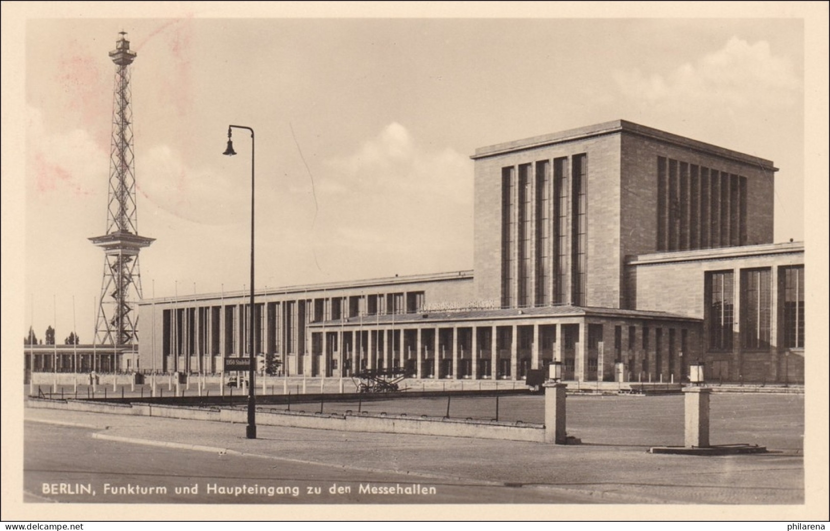 Ansichtskarte 1950 Funkturm /Messehalle Mit Sonderstempel Industrie Ausstellung - Lettres & Documents