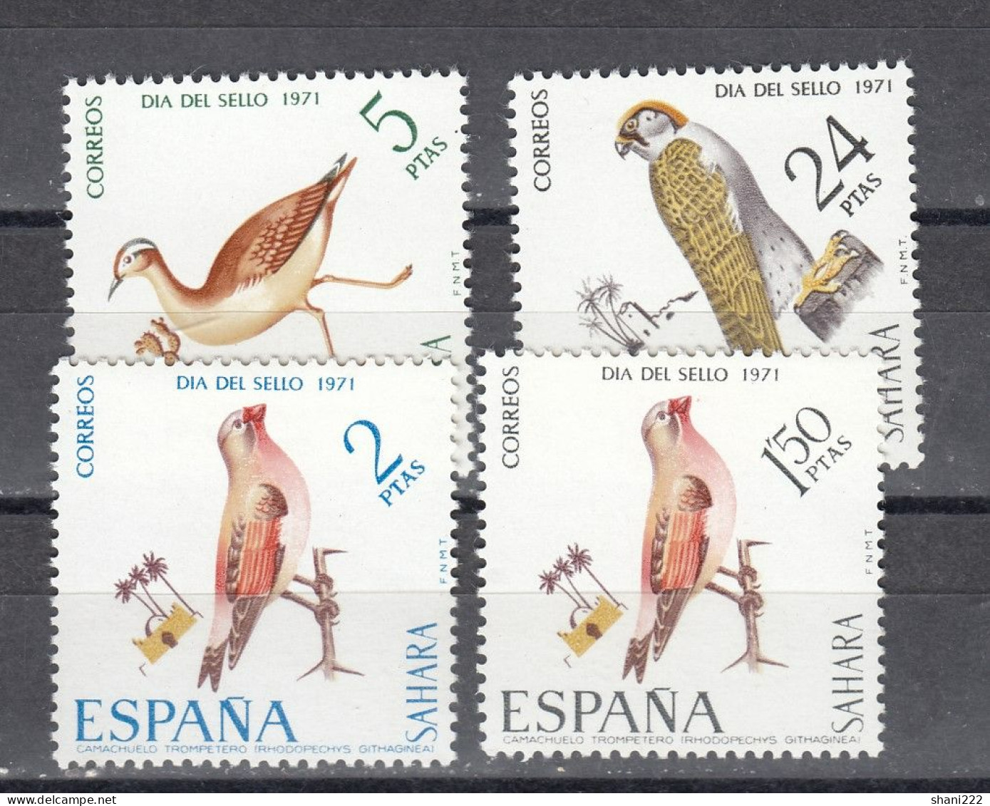 Spanish Sahara 1971 Birds (e-869) - Spanish Sahara