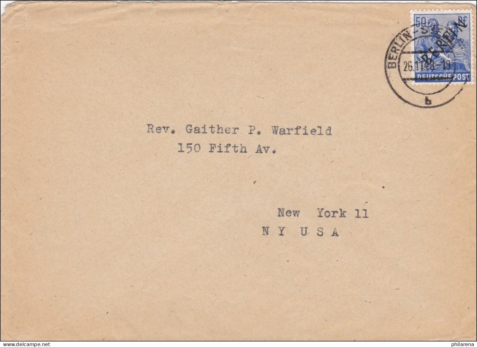 Brief 1948 Nach USA - Lettres & Documents