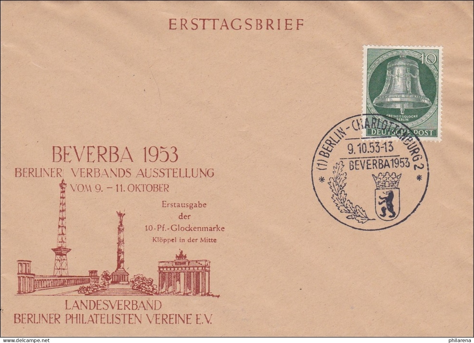 BeVerBa 1953 - Sonderstempel - Lettres & Documents