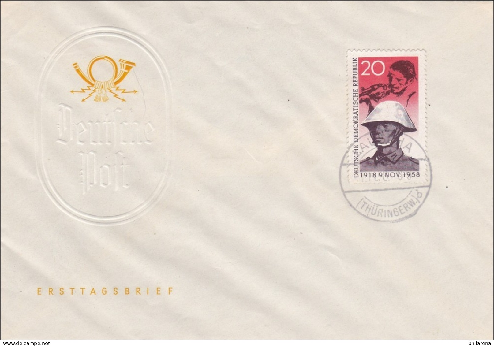 DDR:  FDC 1958 Lauscha - Lettres & Documents