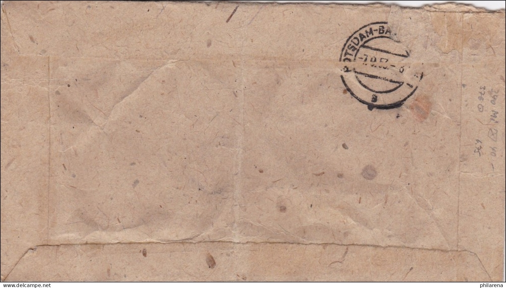 DDR:  Eilboten Brief 1953 Von Scheeberg Nach Postsdam - Covers & Documents