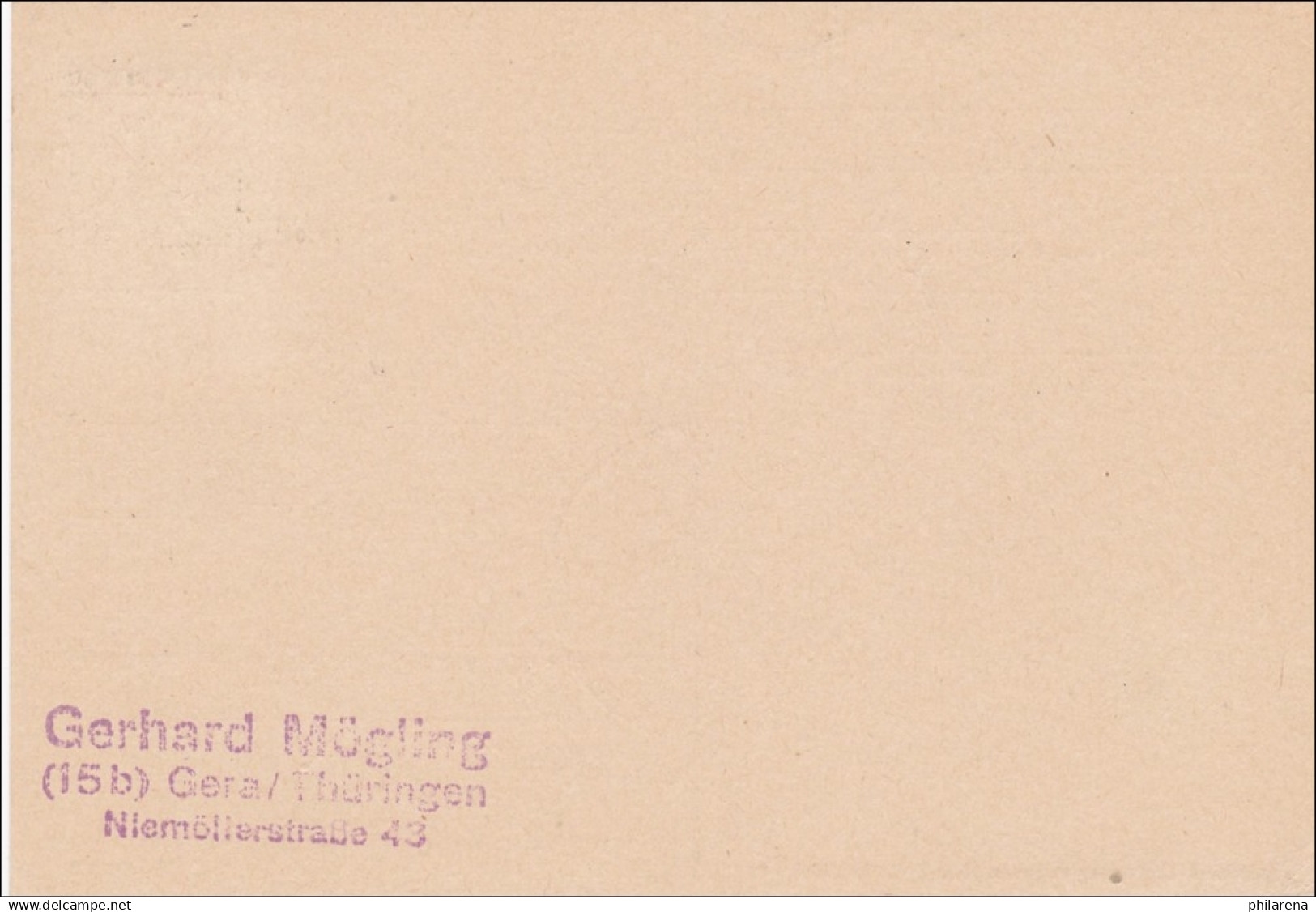 Postkarte/Drucksache Von Meiningen 1953 - Befördert Mit Postkutsche Von Erfurt - Lettres & Documents