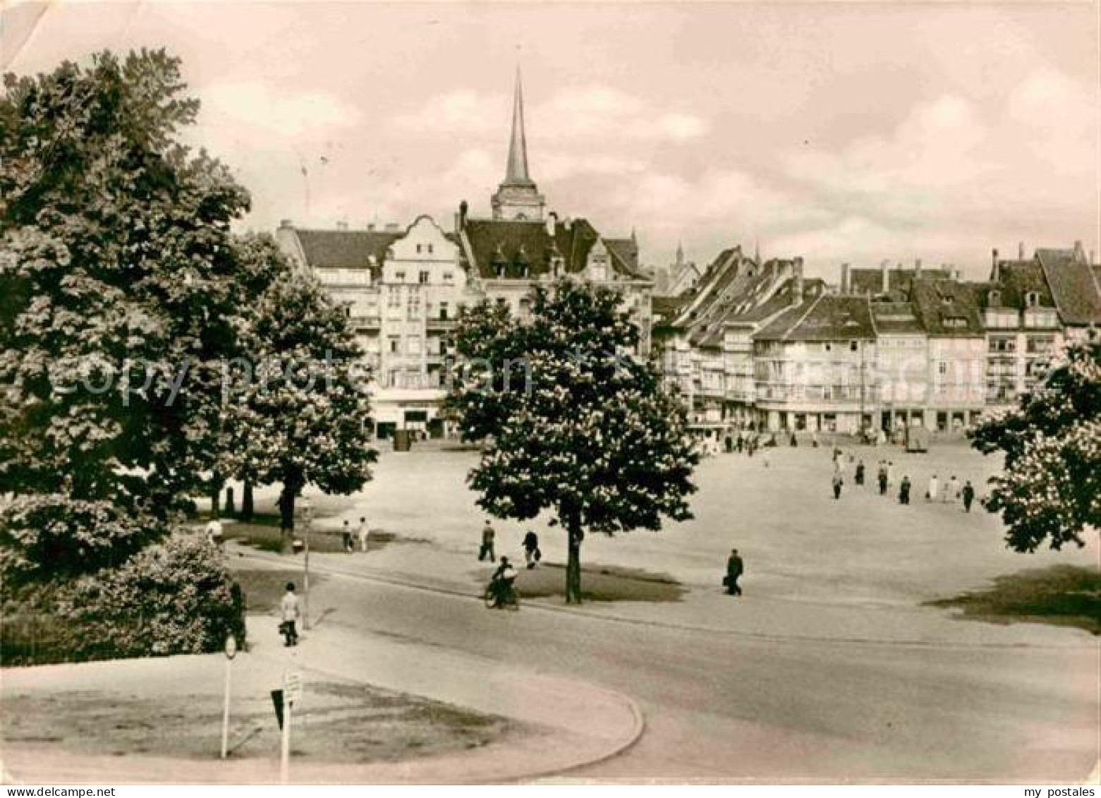 72643854 Erfurt Blick Vom Petersberg Zum Domplatz Erfurt - Erfurt