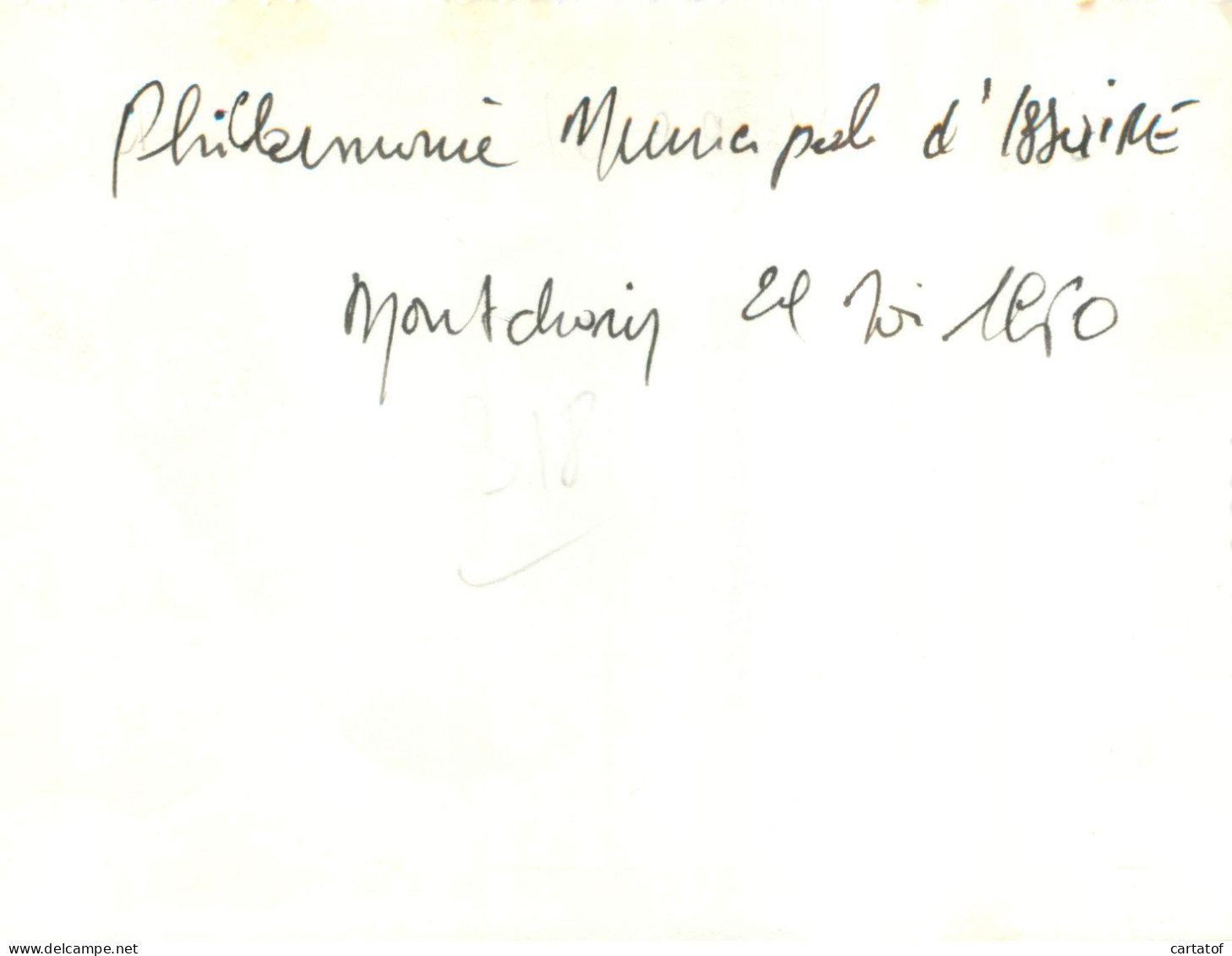 Philarmonie Municipale D'Issoire . Montchanin 29 Mai 1960 - Non Classés
