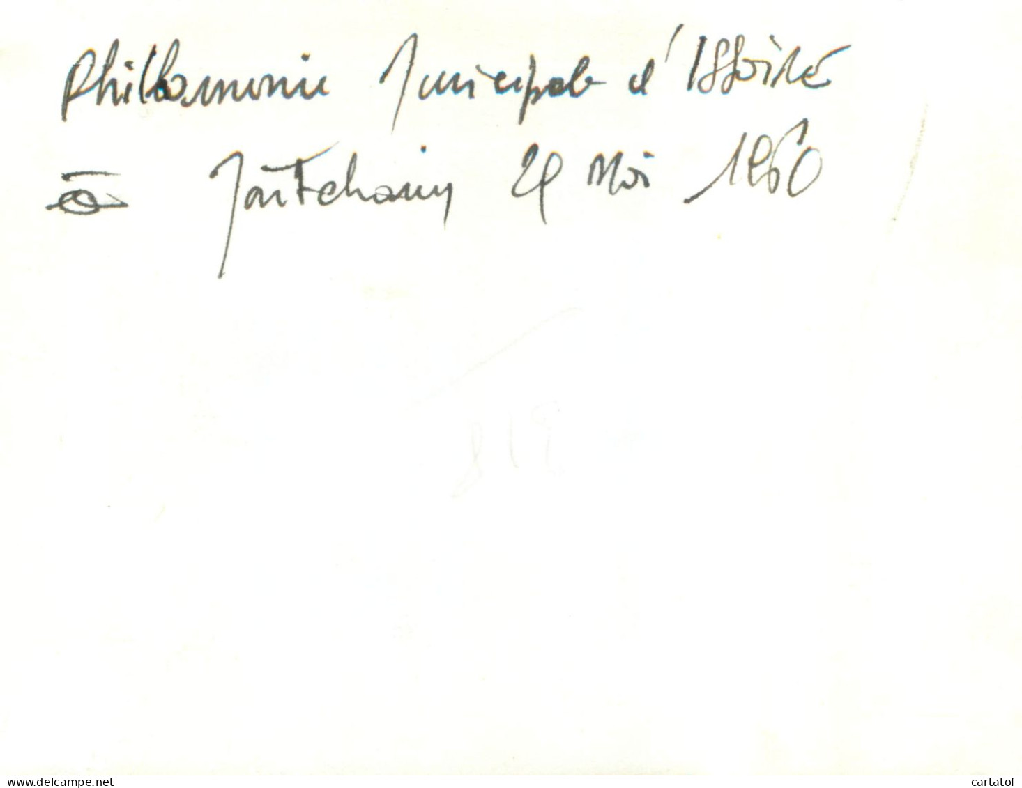 Philharmonie Municipale D' ISSOIRE . Défilé à Montchanin 29 Ami 1960 - Unclassified