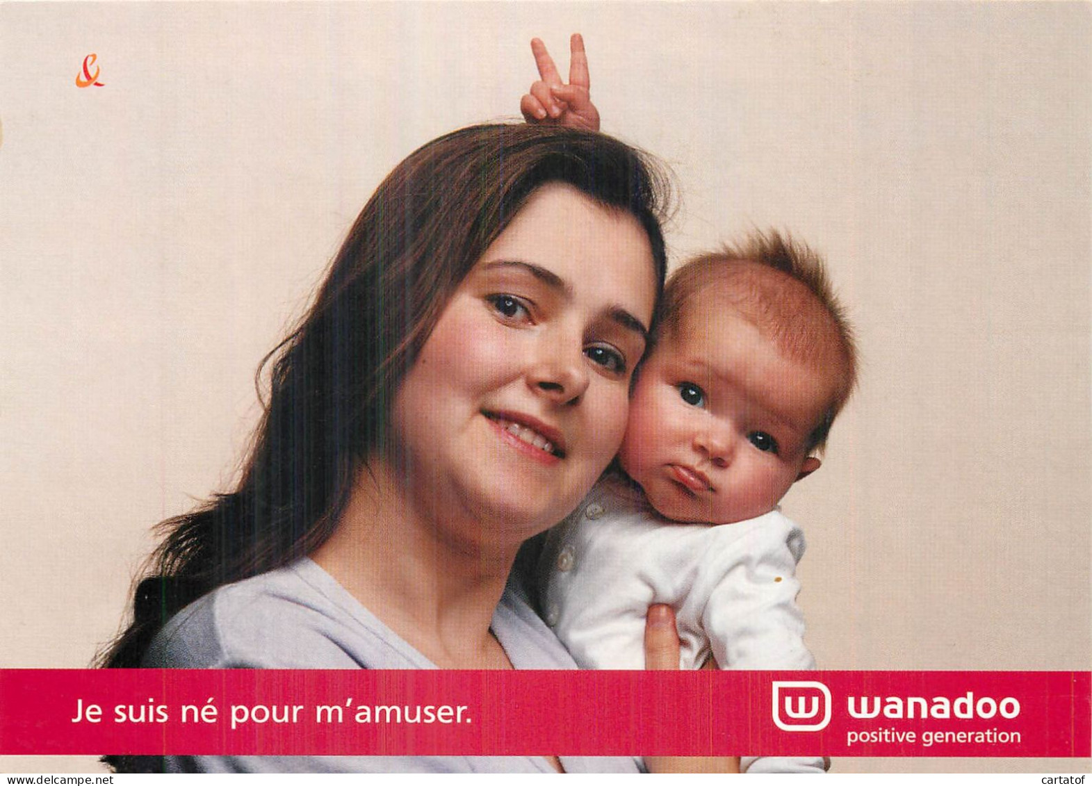 Je Suis Né Pour M'amuser . CP PUB WANADOO - Werbepostkarten