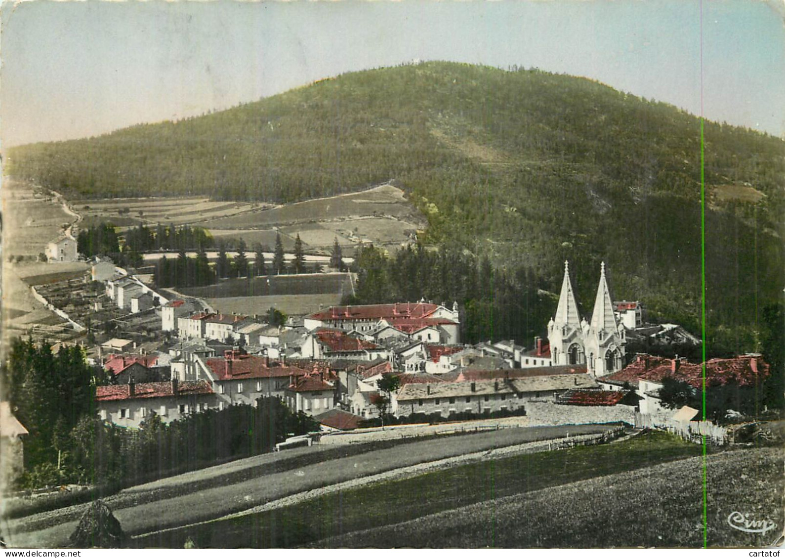 LA LOUVESC . Vue Générale Et Le Mont Chaix . - La Louvesc