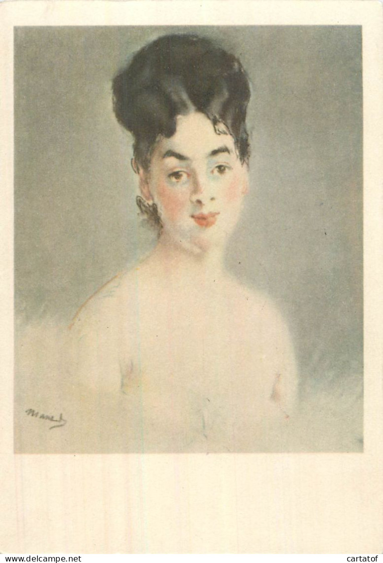 E. MANET . Buste Nu De Jeune Femme . Le Louvre  - Malerei & Gemälde