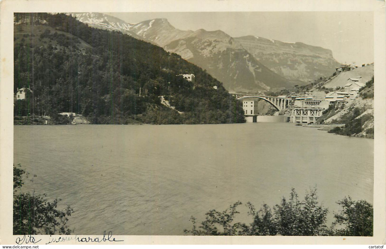 CORPS . Lac Et Barrage Et Pont Du Sautet . - Corps