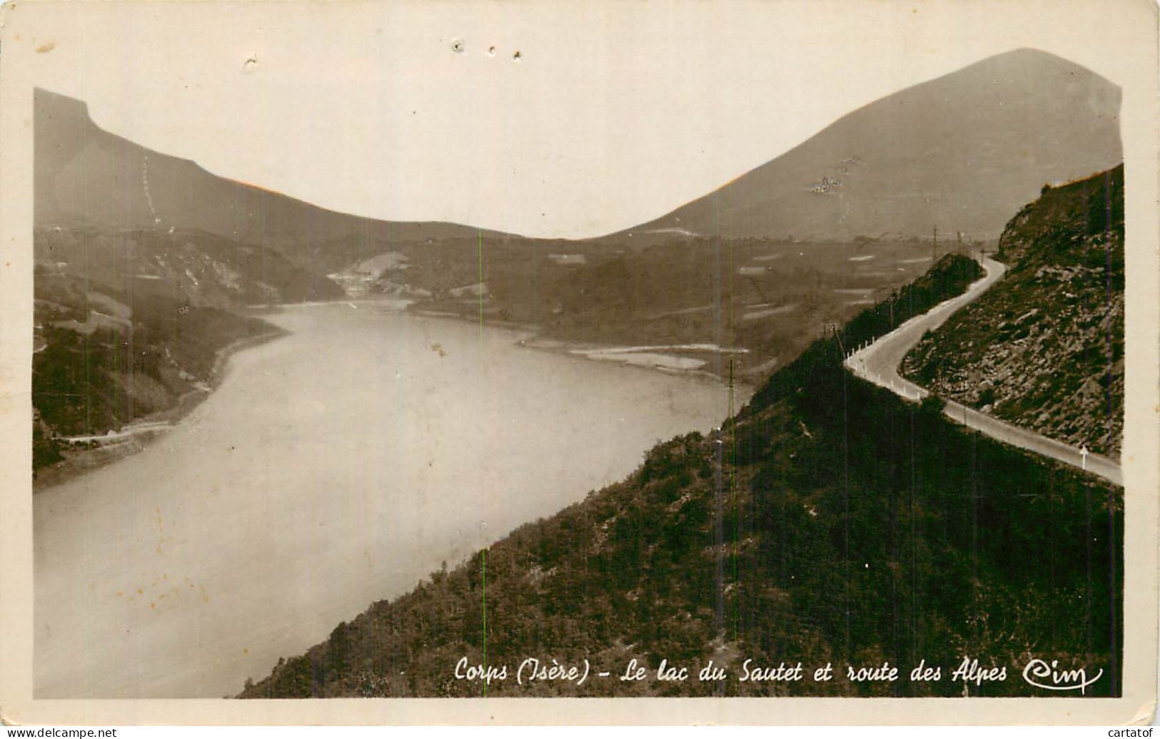 CORPS . Le Lac Du Sautet Et Route Des Alpes . - Corps