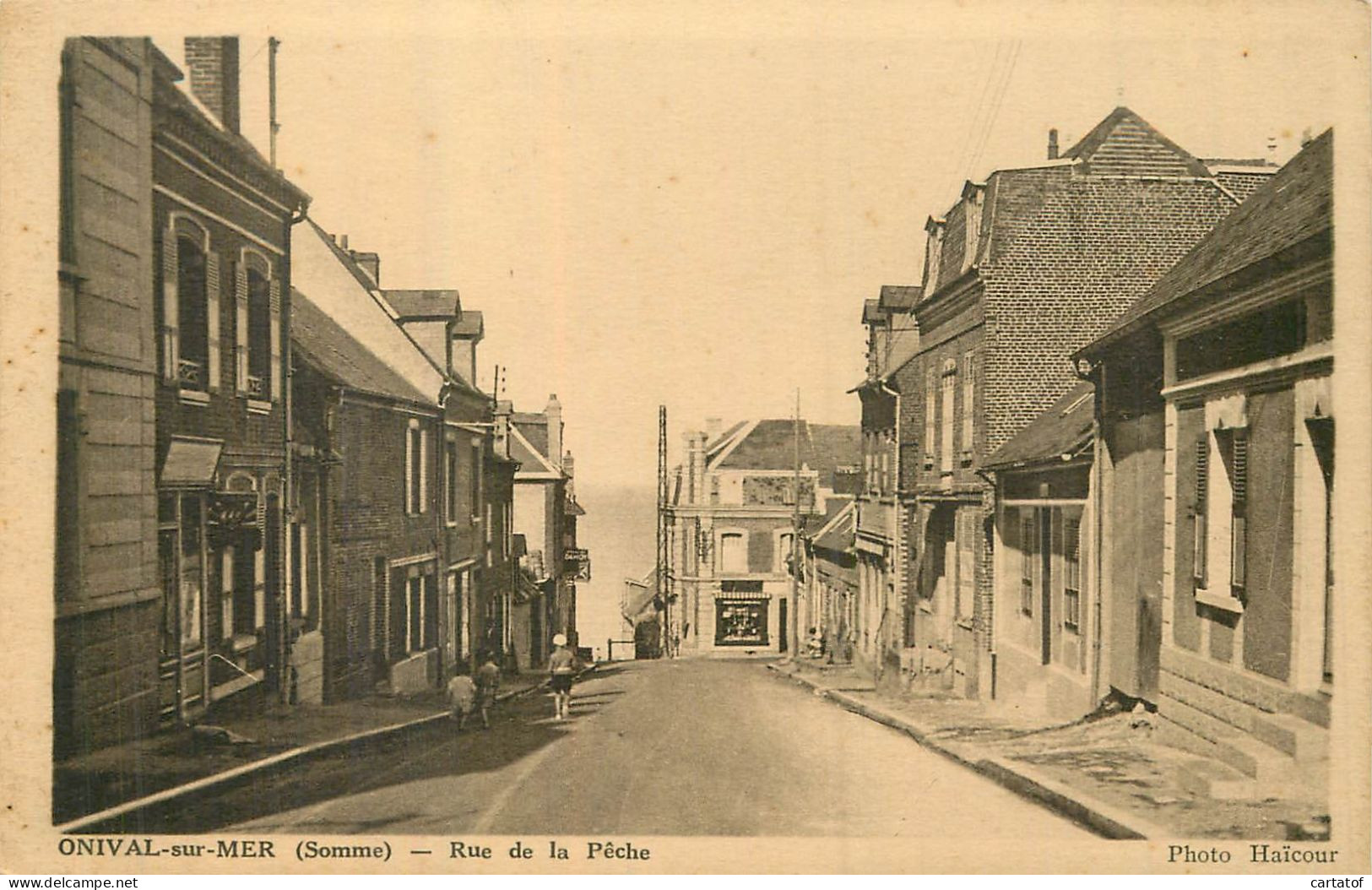 ONIVAL Sur MER . Rue De La Pêche . - Onival