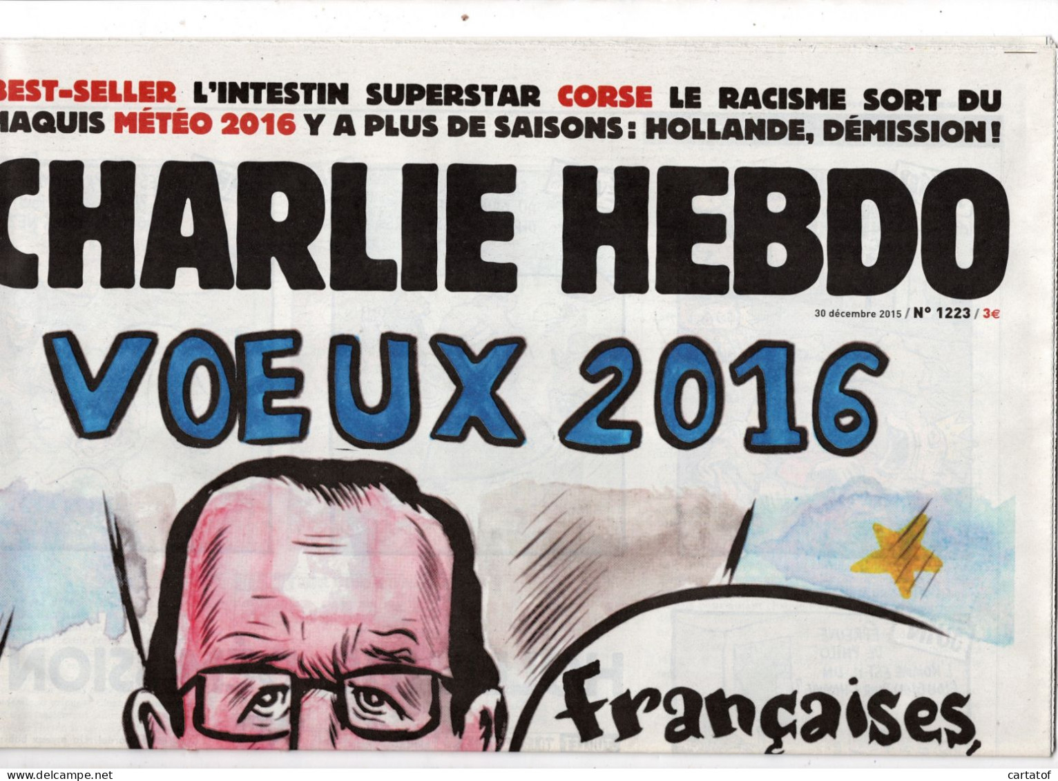 CHARLIE HEBDO N° 1223 . Décembre 2015 - Humour