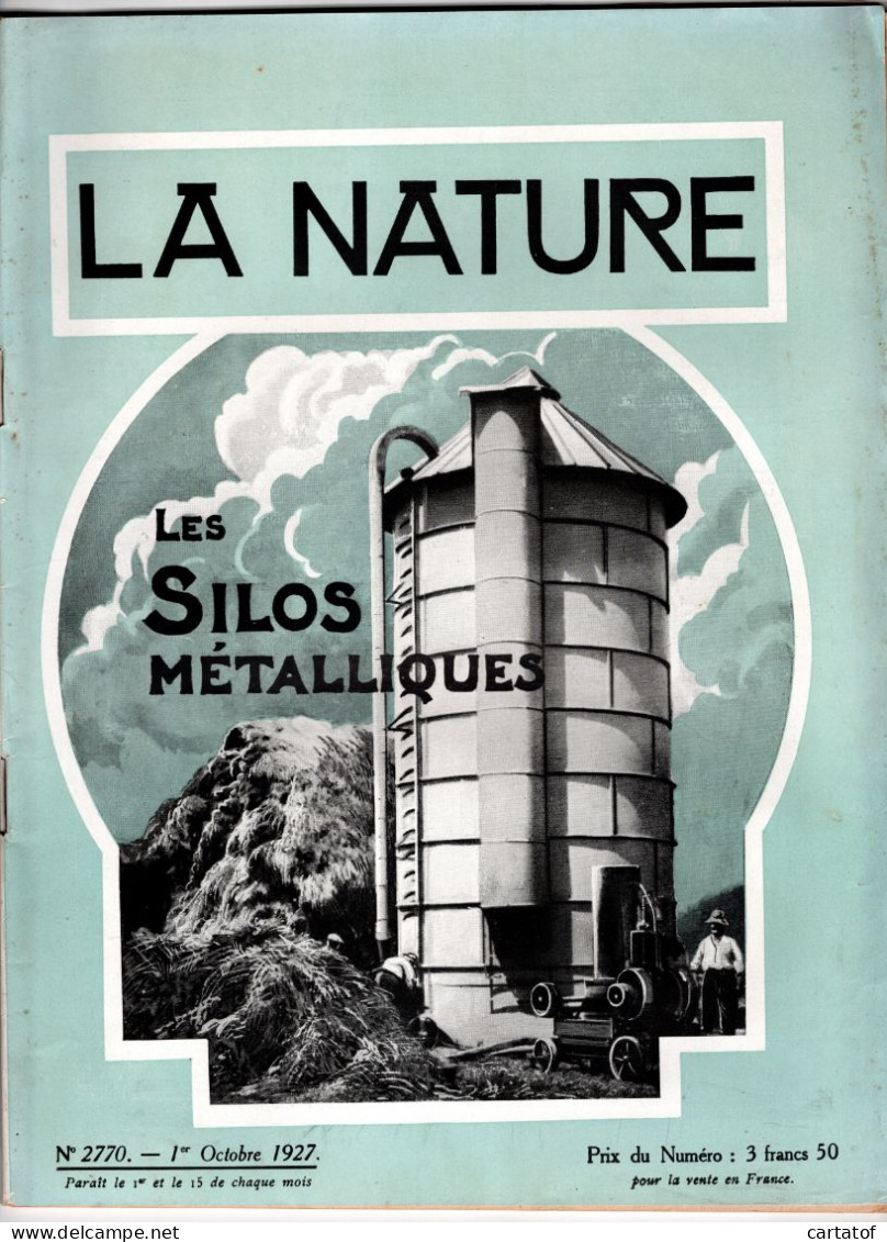 Revue LA NATURE N°2770 1er Octobre 1927 . Les Silos Métalliques - 1900 - 1949