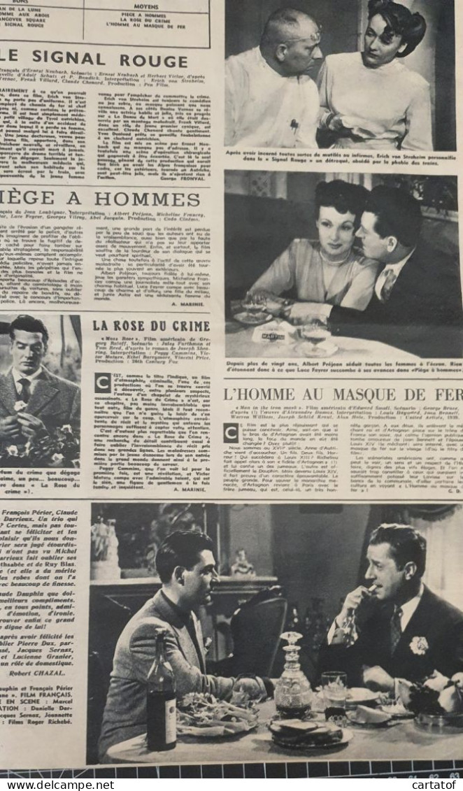 Cinémonde Grand Format Février 1949 MICHELINE PRESLE , ANN BAXTER (voir descirptif et photos)
