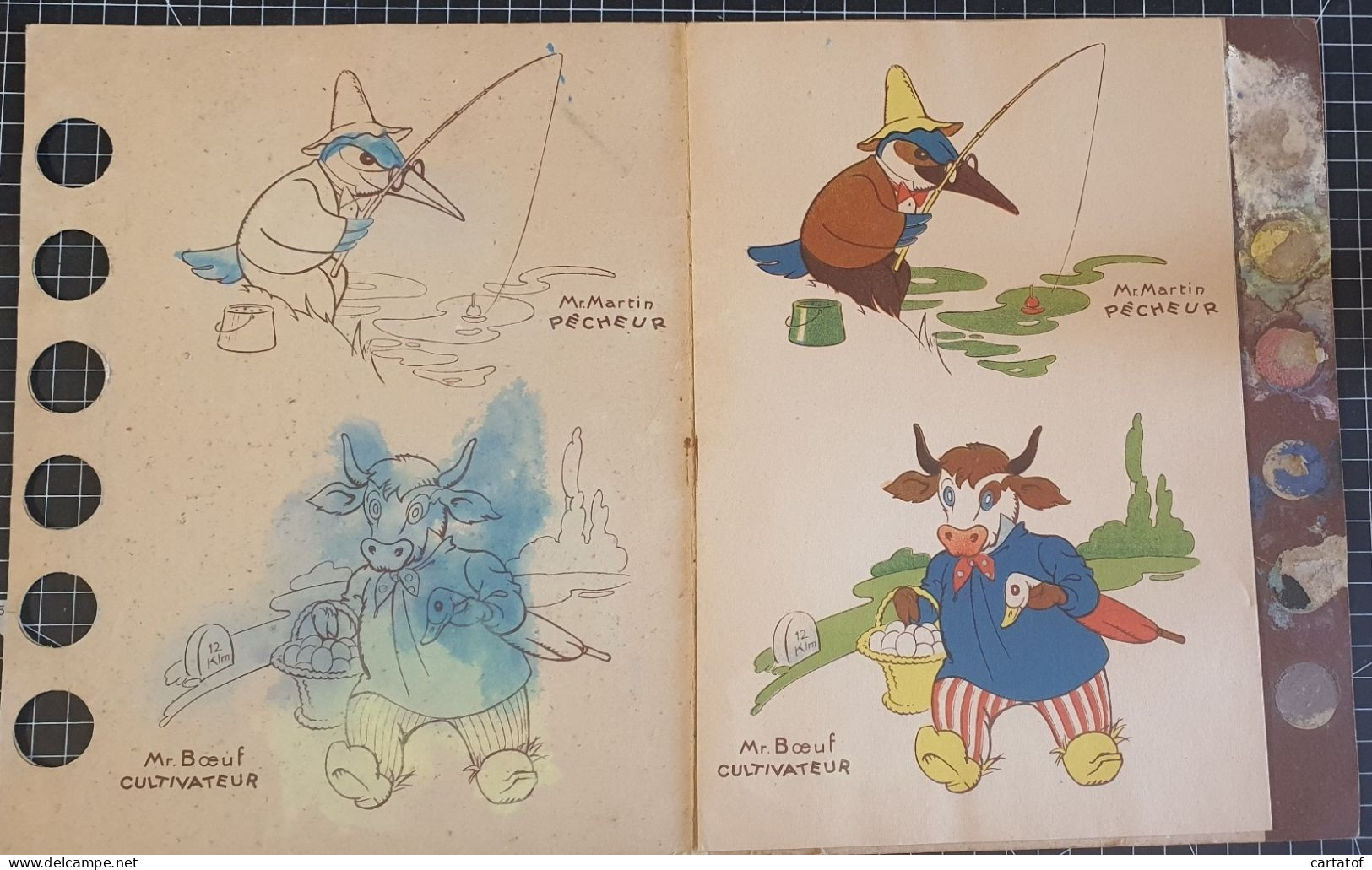 Les Petits Métiers Au Pays Des Animaux . Album à Colorier Avec Couleurs Et Pinceau Editions JOSEPH CHARLES - Collection Lectures Et Loisirs