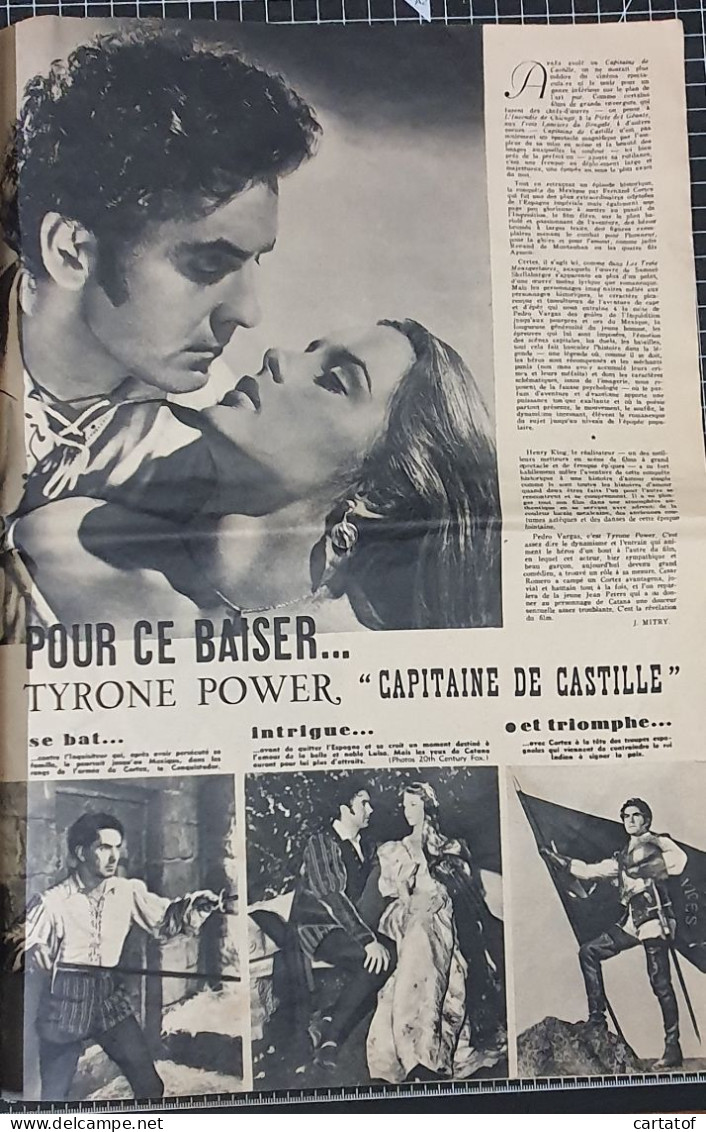 Cinémonde Grand Format Janvier 1949 YVES MONTAND Rita HAYWORTH (voir descirptif et photos)