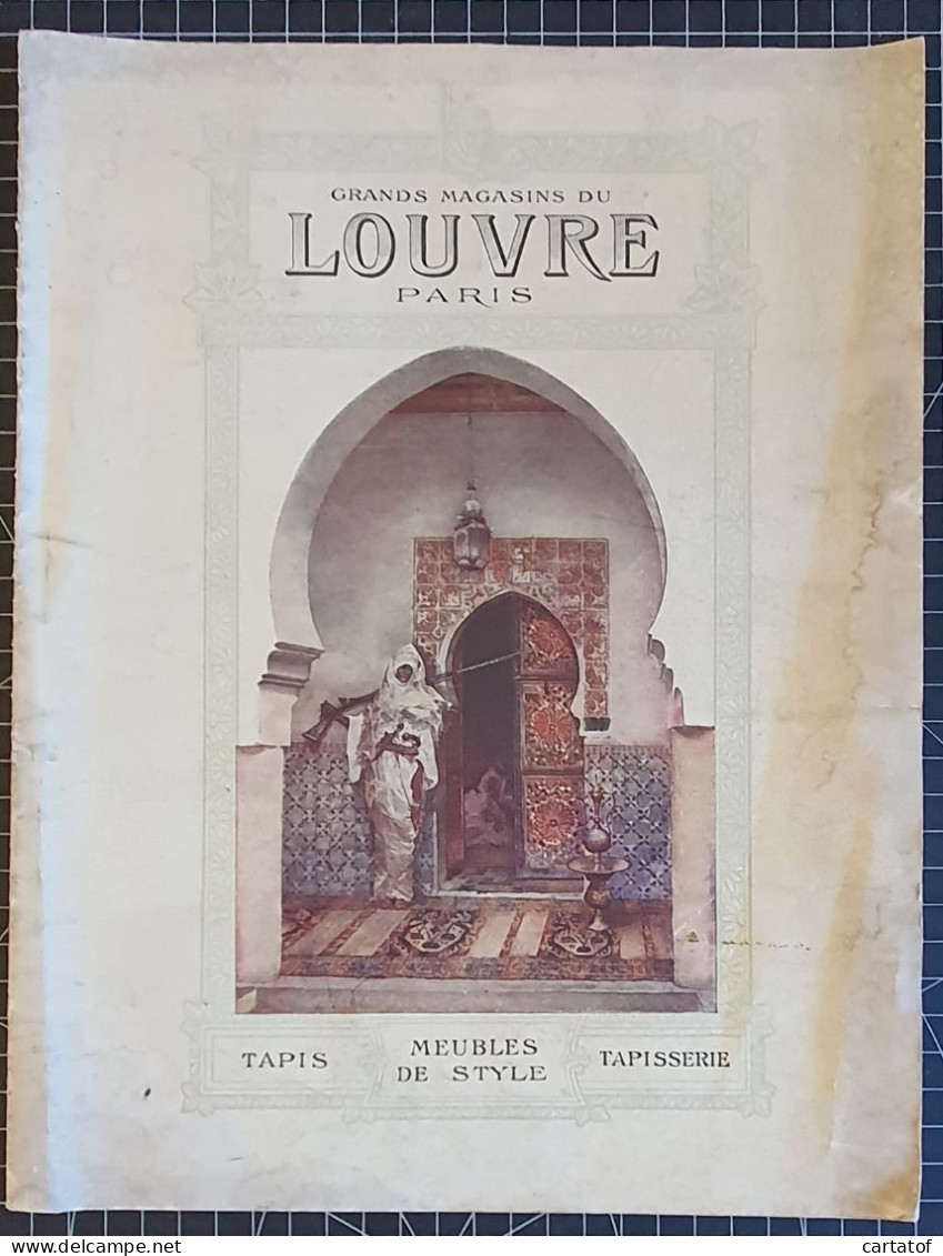 GRANDS MAGASINS DU LOUVRE PARIS . Catalogue Tapis , Meubles De Style , Tapisserie  - Publicités
