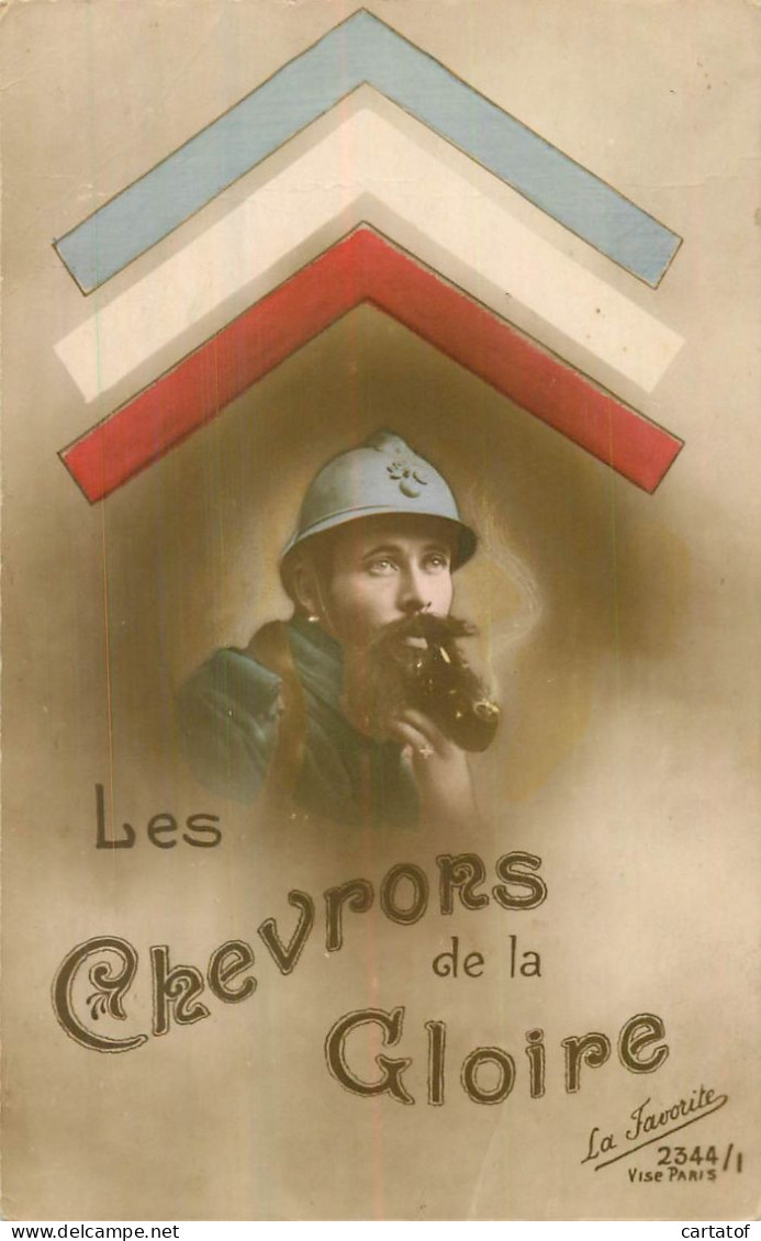 LES CHEVRONS DE LA GLOIRE . CPA La Favorite 2344/1 .  Guerre 14/18 - Heimat