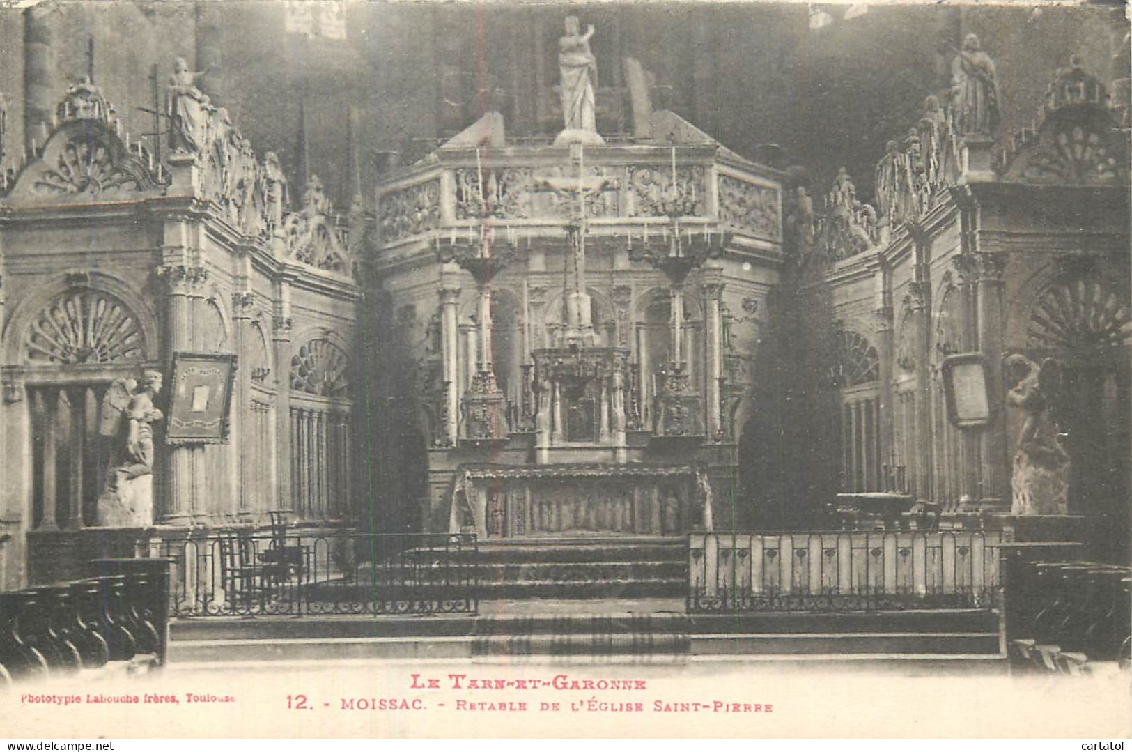 MOISSAC . Retable De L'Eglise St-Pierre . CPA LABOUCHE FRERES TOULOUSE - Moissac