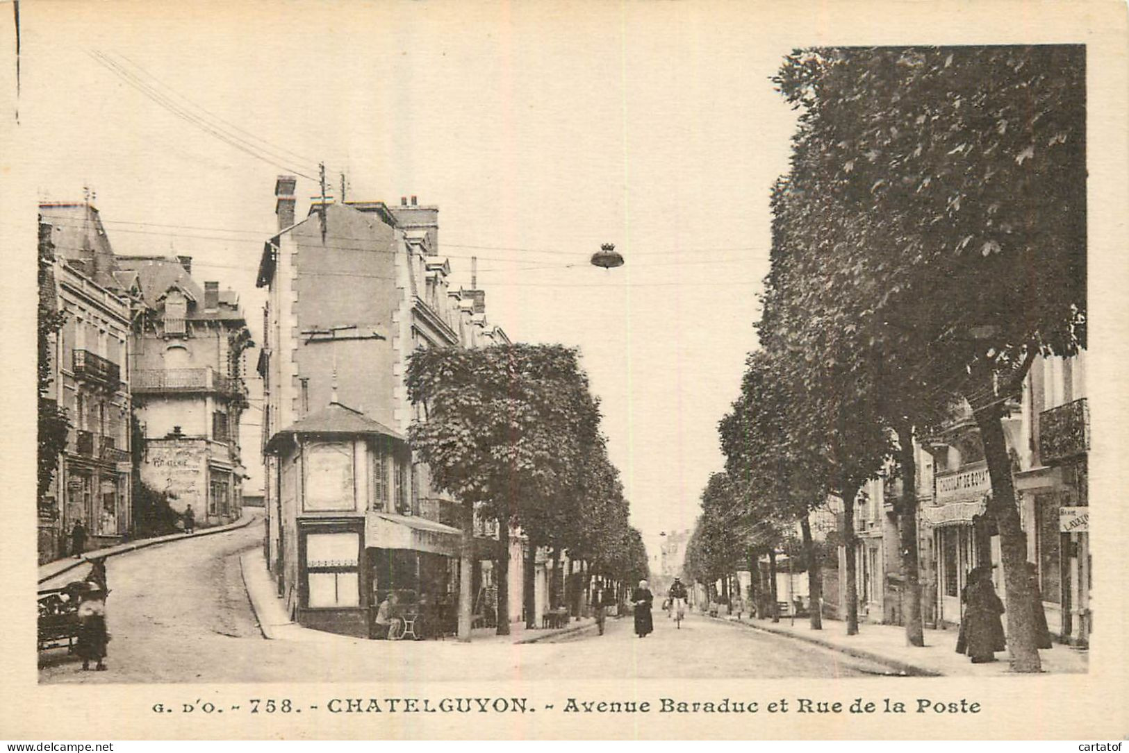 CHATELGUYON . Avenue Baraduc Et Rue De La Poste - Châtel-Guyon