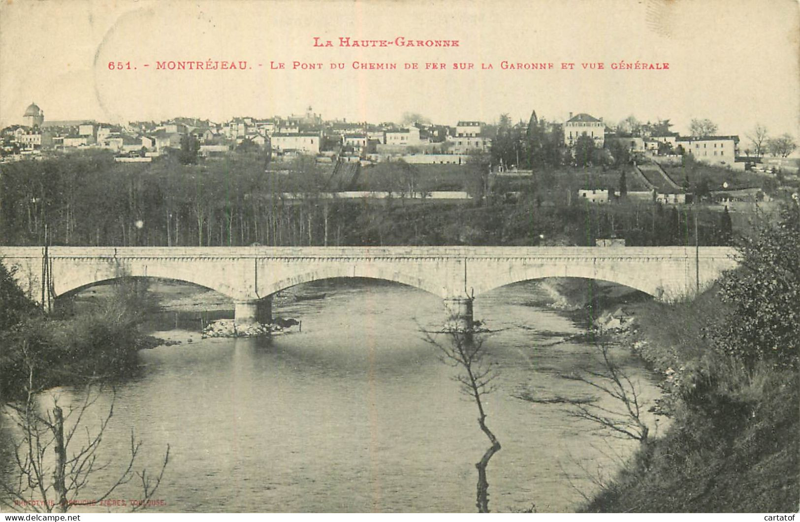 MONTREJEAU . Le Pont Du Chemin De Fer Sur La Garonne - Montréjeau