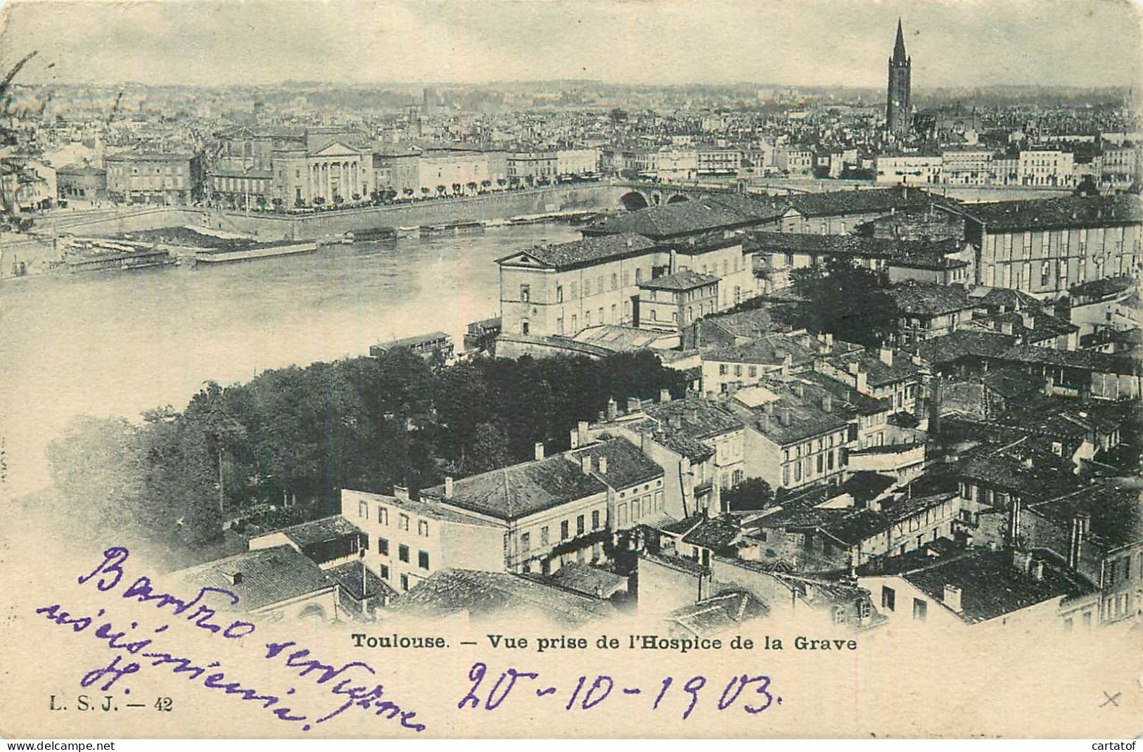 TOULOUSE . Vue Prise De L'Hospice De La Grave . - Toulouse