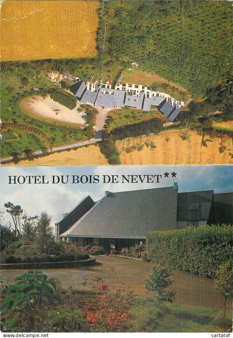 Hôtel Du BOIS DE NEVET . LOCRONAN . Carte Commerciale - Locronan