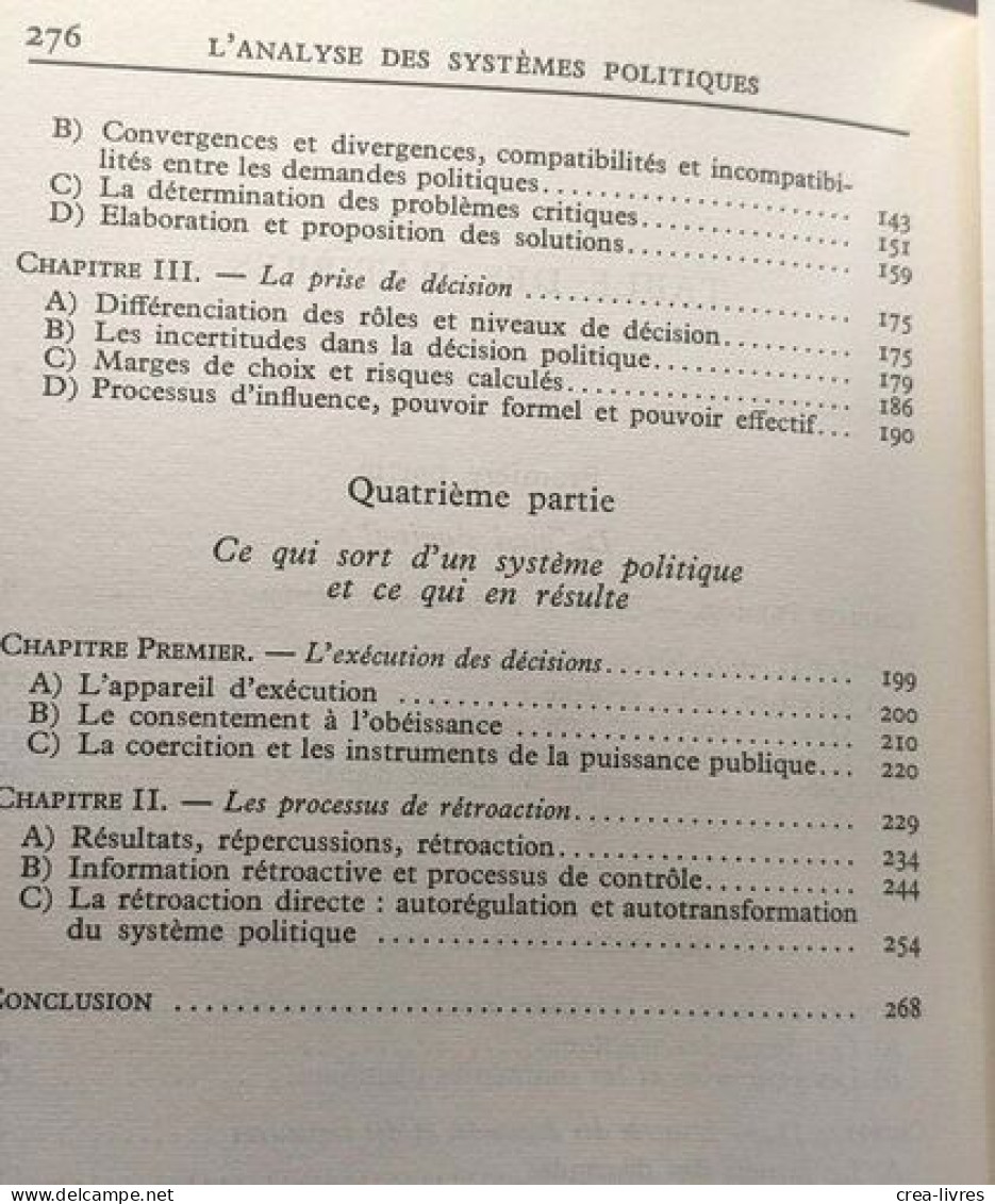 L'analyse Des Systèmes Politiques / Coll. SUP - Politique