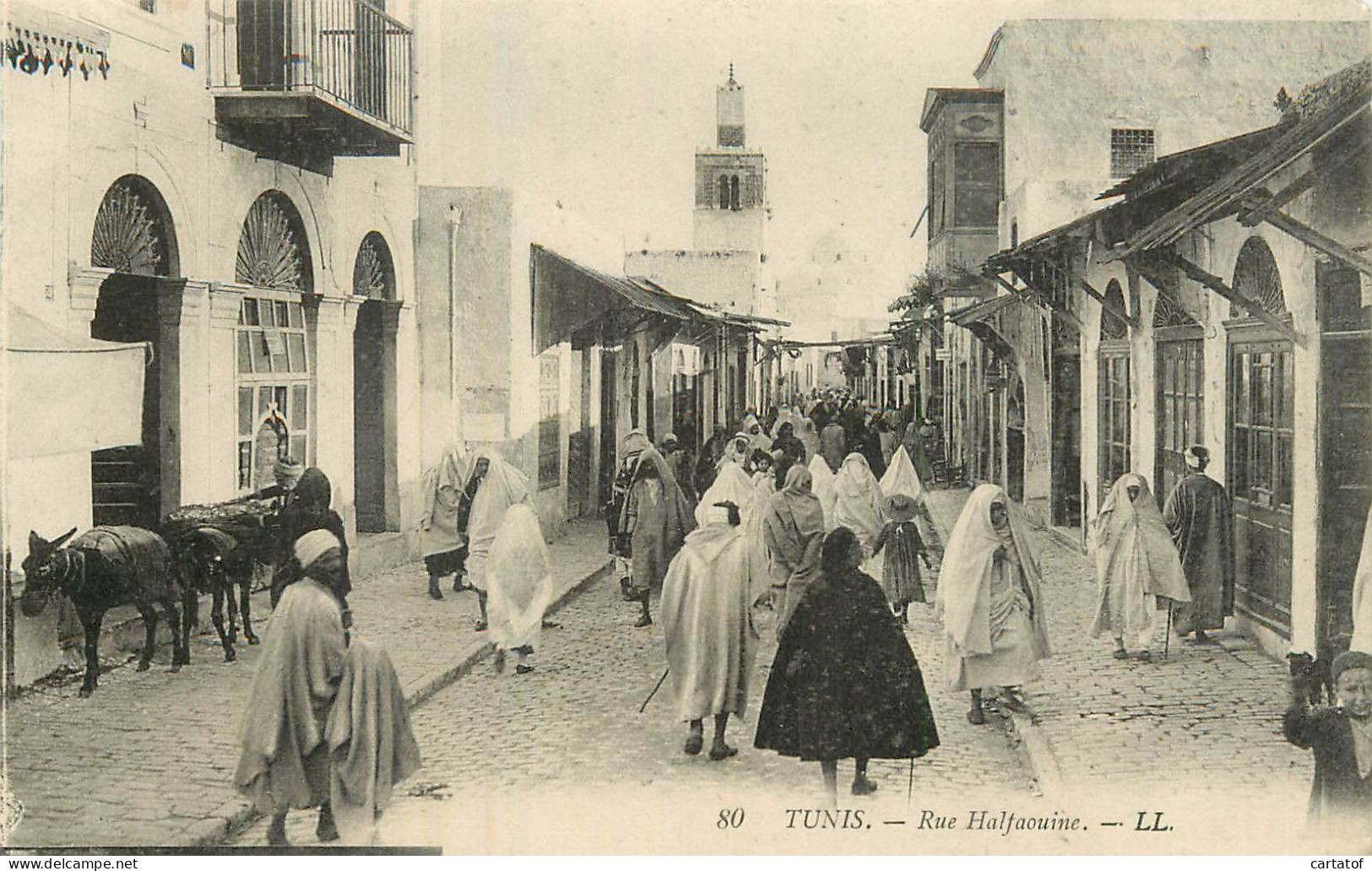 TUNIS . Rue Halfaouine - Tunisie