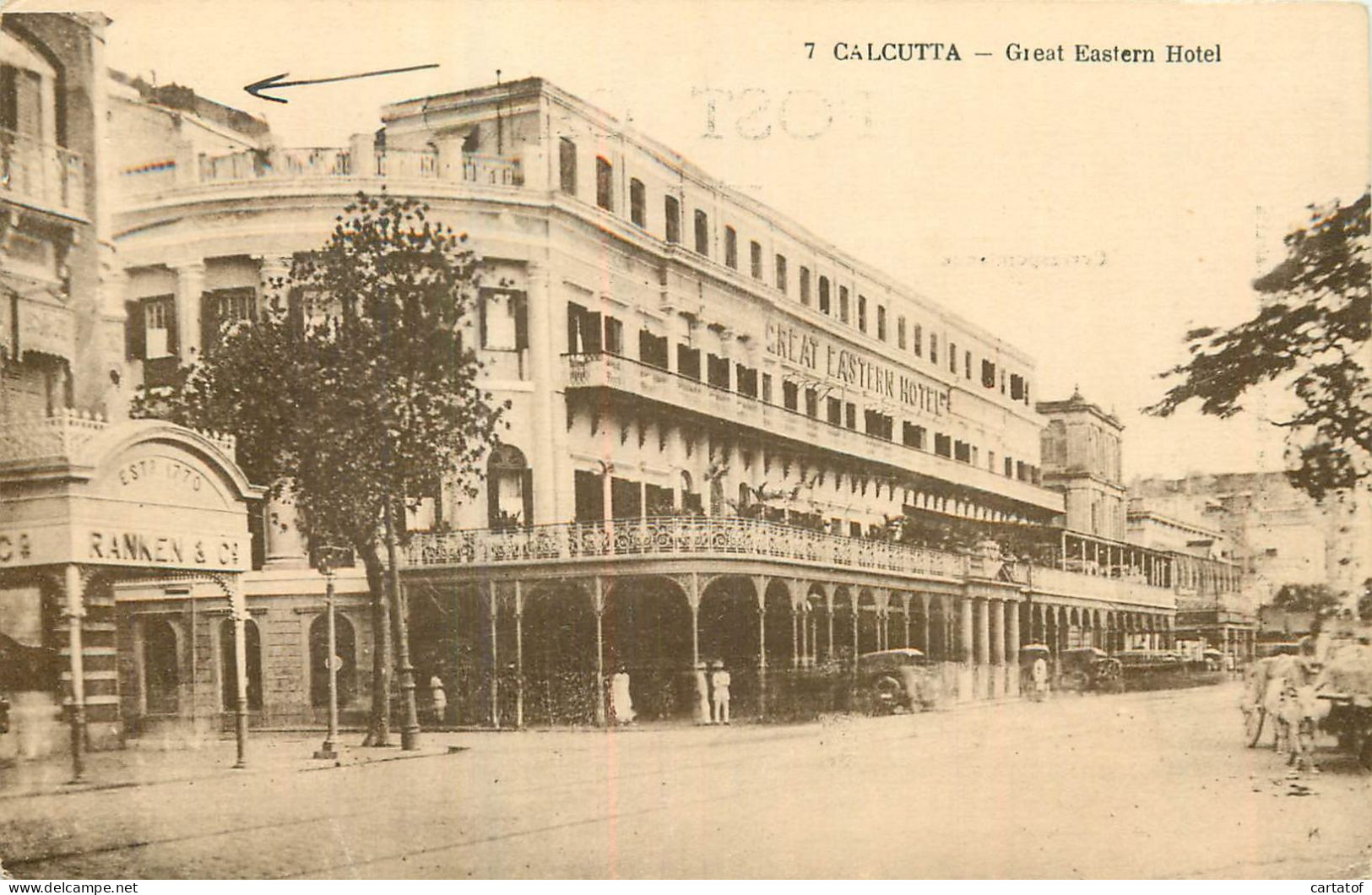 CALCUTTA . Great Eastern Hôtel - Inde