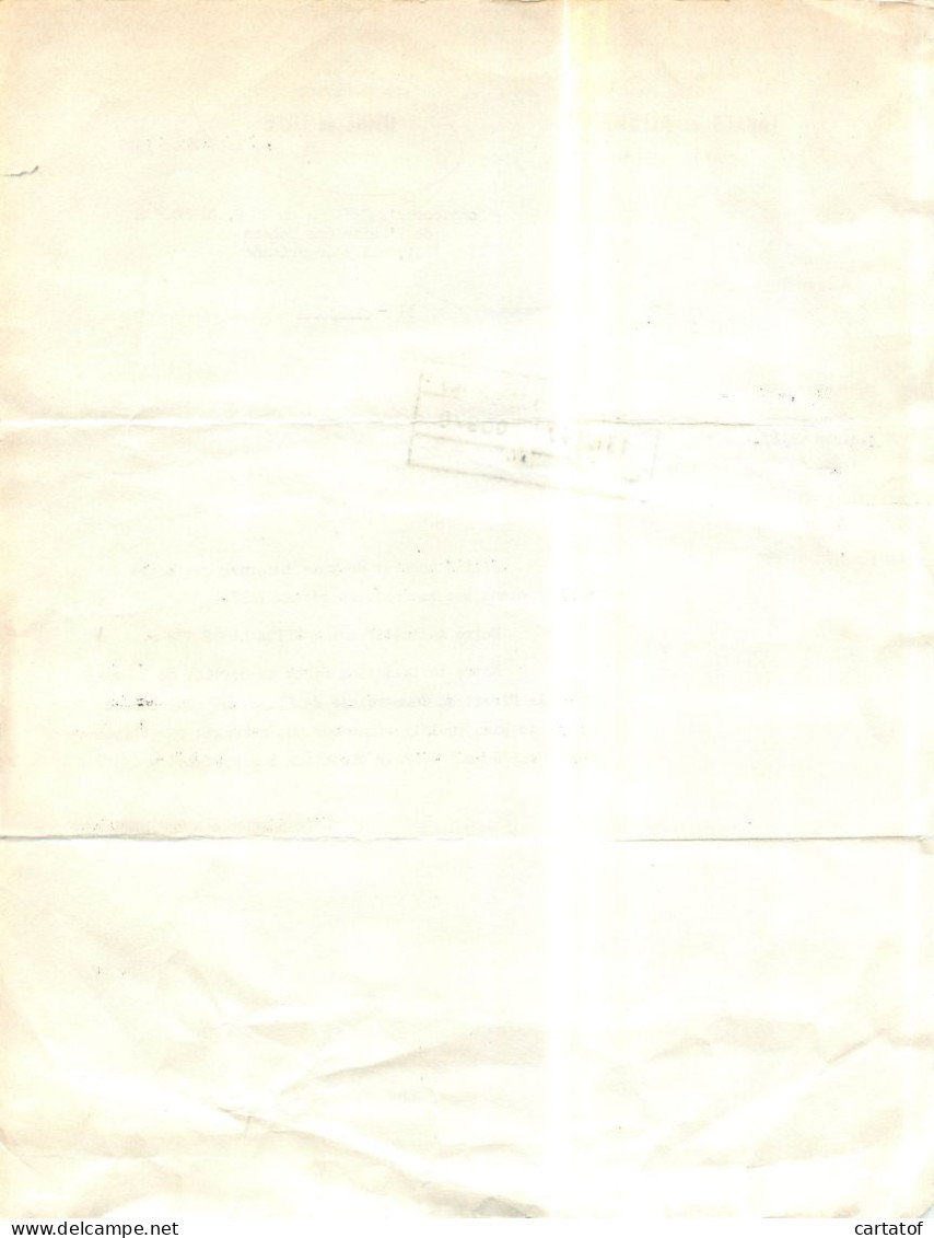 SEITA Usine De LILLE . Lettre à L'Ingénieur En Chef De L'Usine De TOULOUSE Annonçant Le Raccordement Au Réseau TELEX . - Sonstige & Ohne Zuordnung