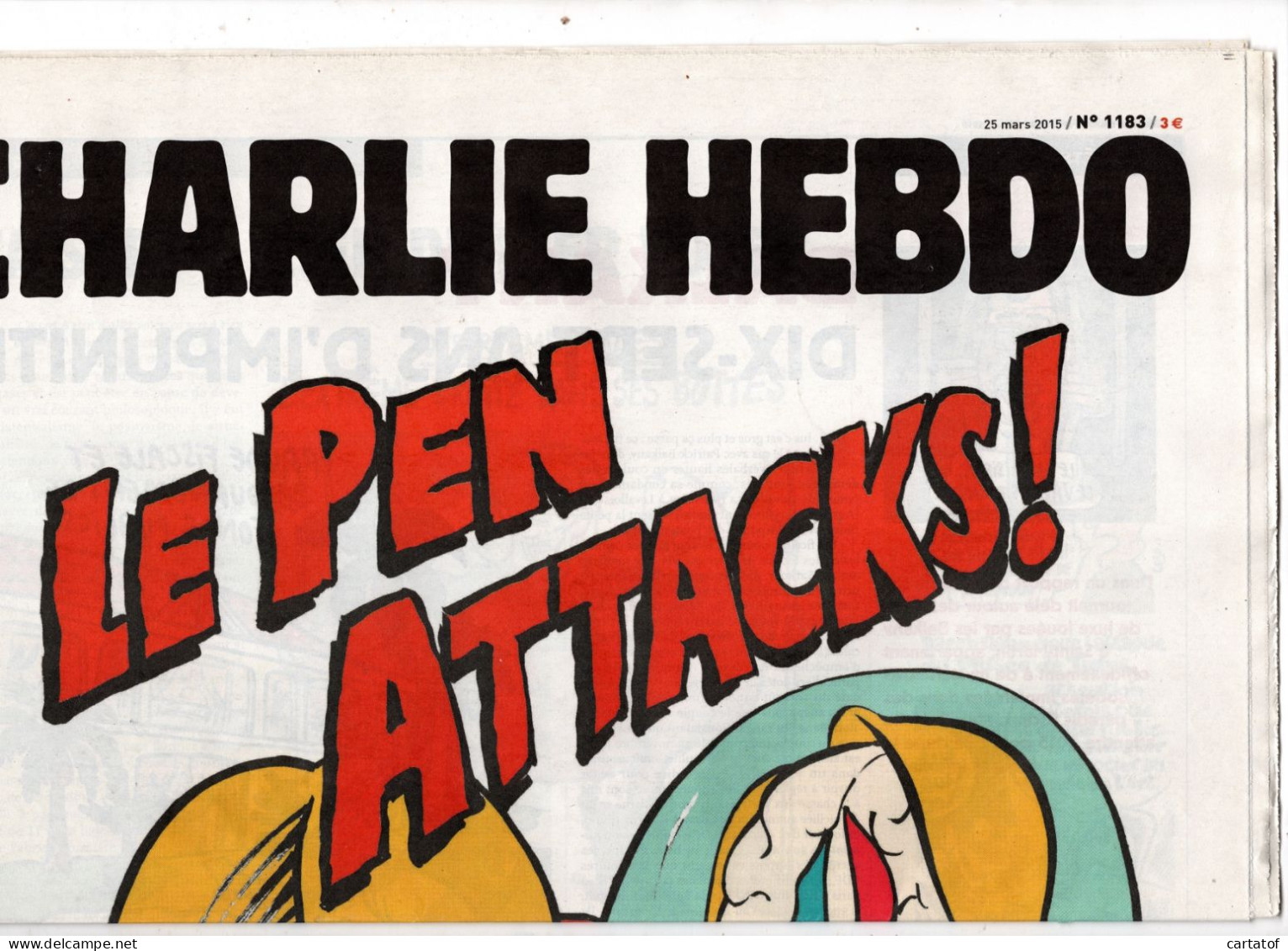 CHARLIE HEBDO N° 1183 Mars 2015 - Humor