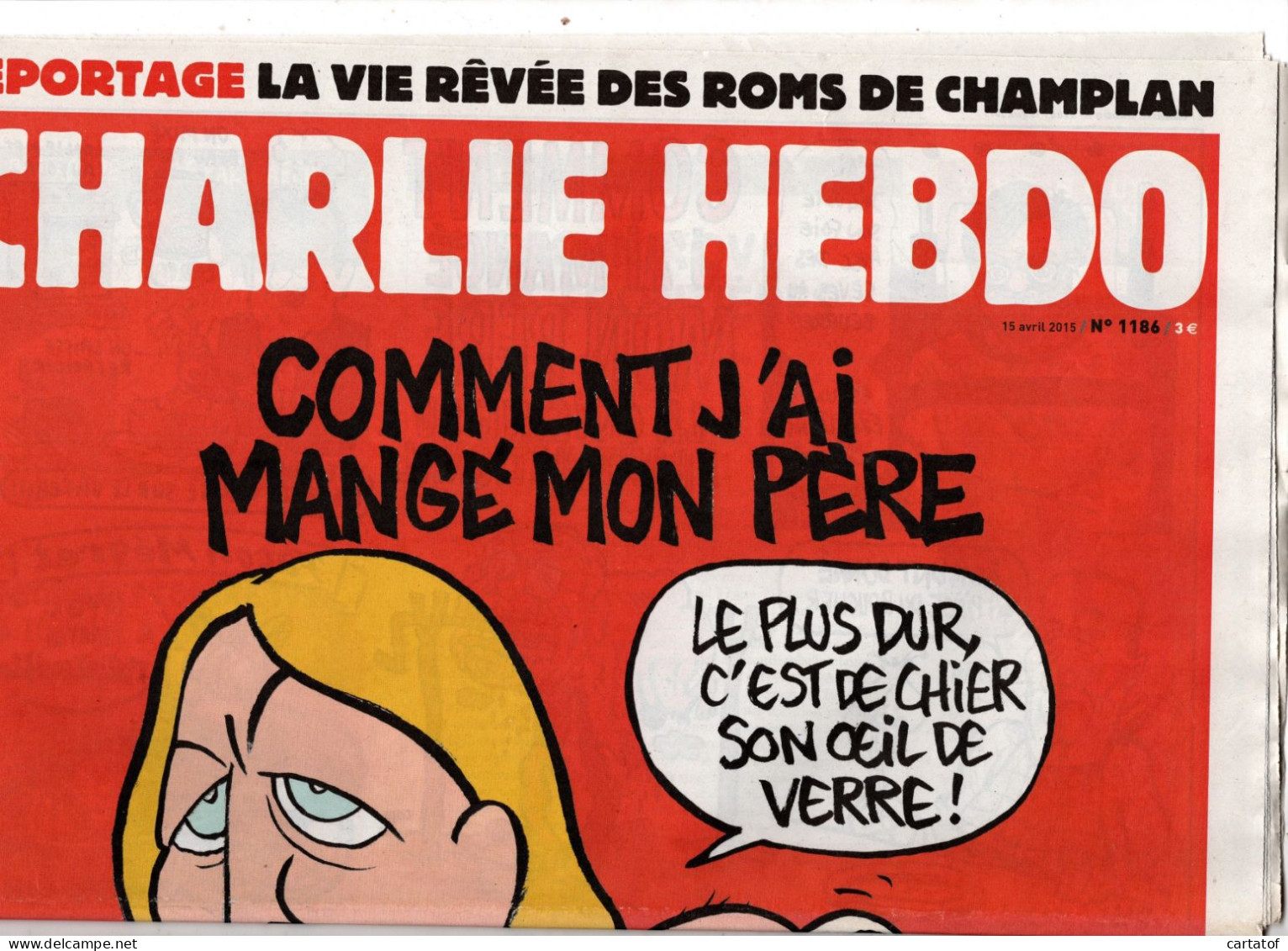 CHARLIE HEBDO N° 1186 Avril 2015 - Humour