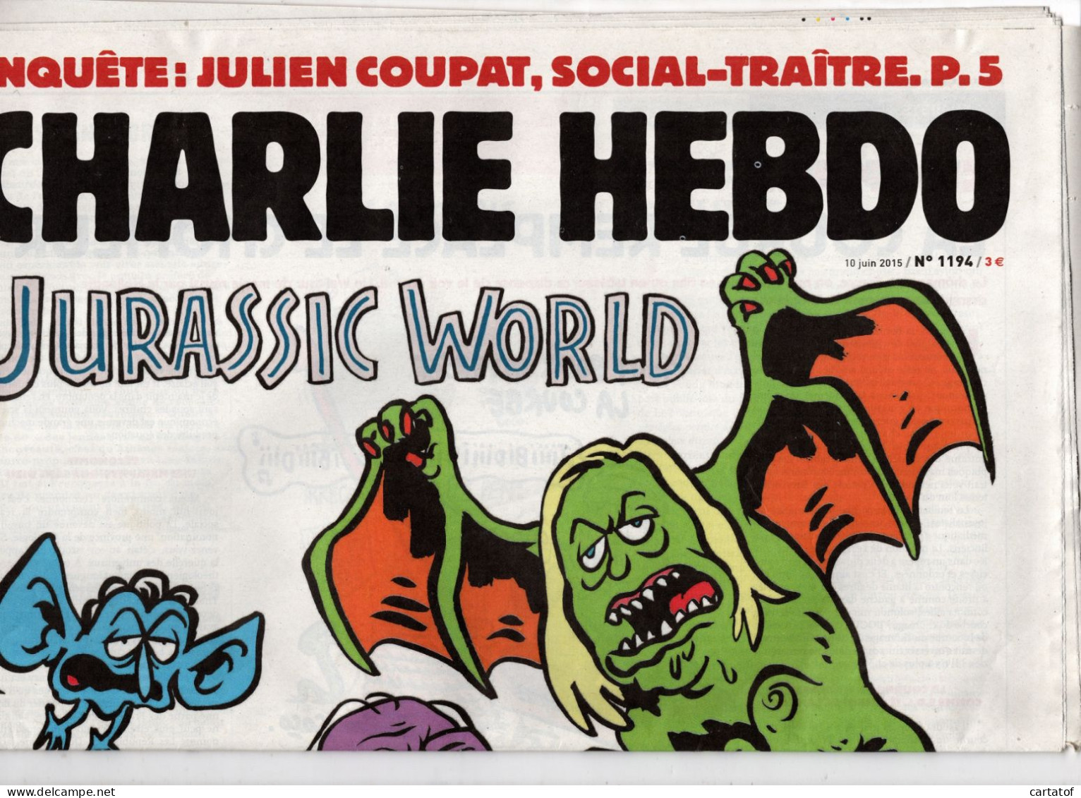 CHARLIE HEBDO N° 1194 Juin 2015 - Humour