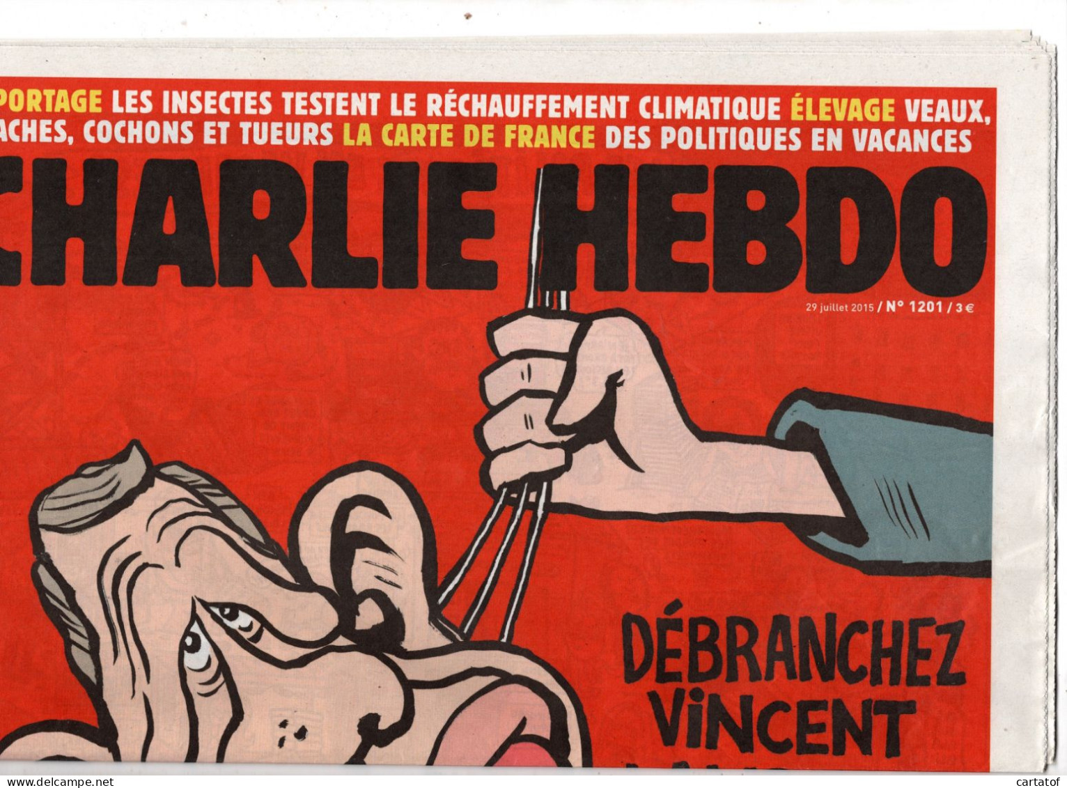 CHARLIE HEBDO N° 1201 Juillet 2015 - Humour