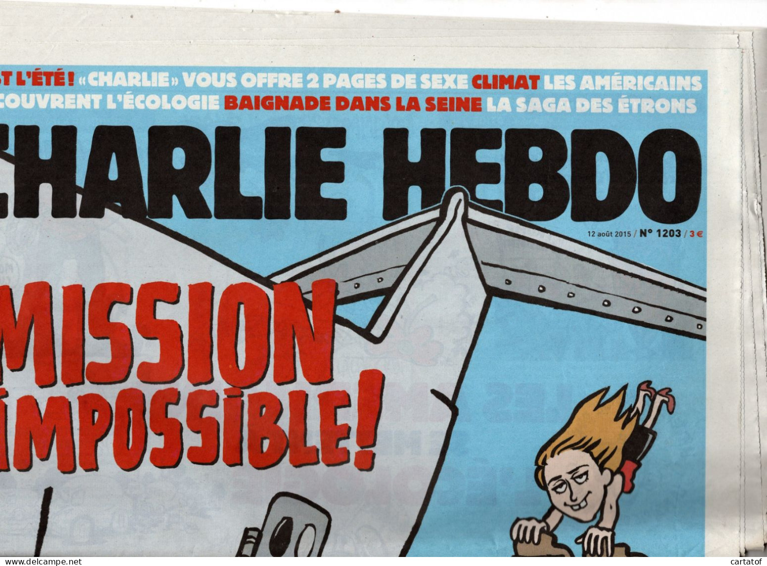 CHARLIE HEBDO N° 1203 Aout 2015 - Humour