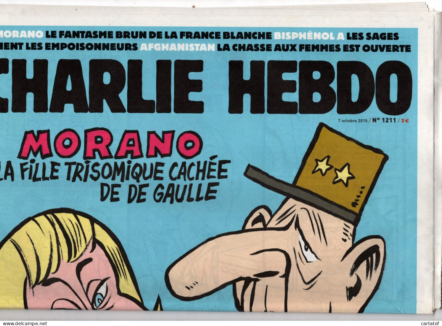 CHARLIE HEBDO N° 1211 . Octobre 2015 - Humour