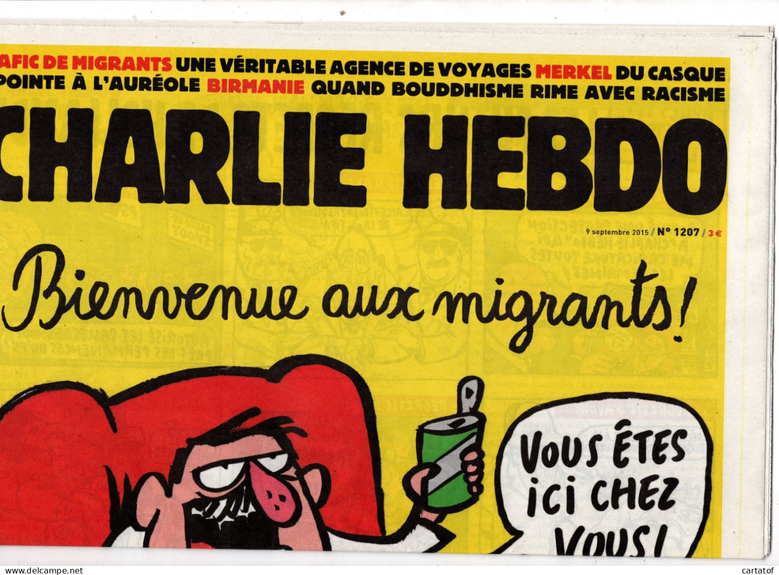 CHARLIE HEBDO N° 1207 . Septembre 2015 - Humor