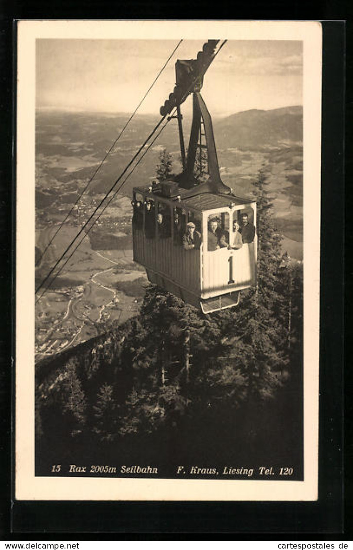 AK Rax, Gondel Der Seilbahn  - Seilbahnen