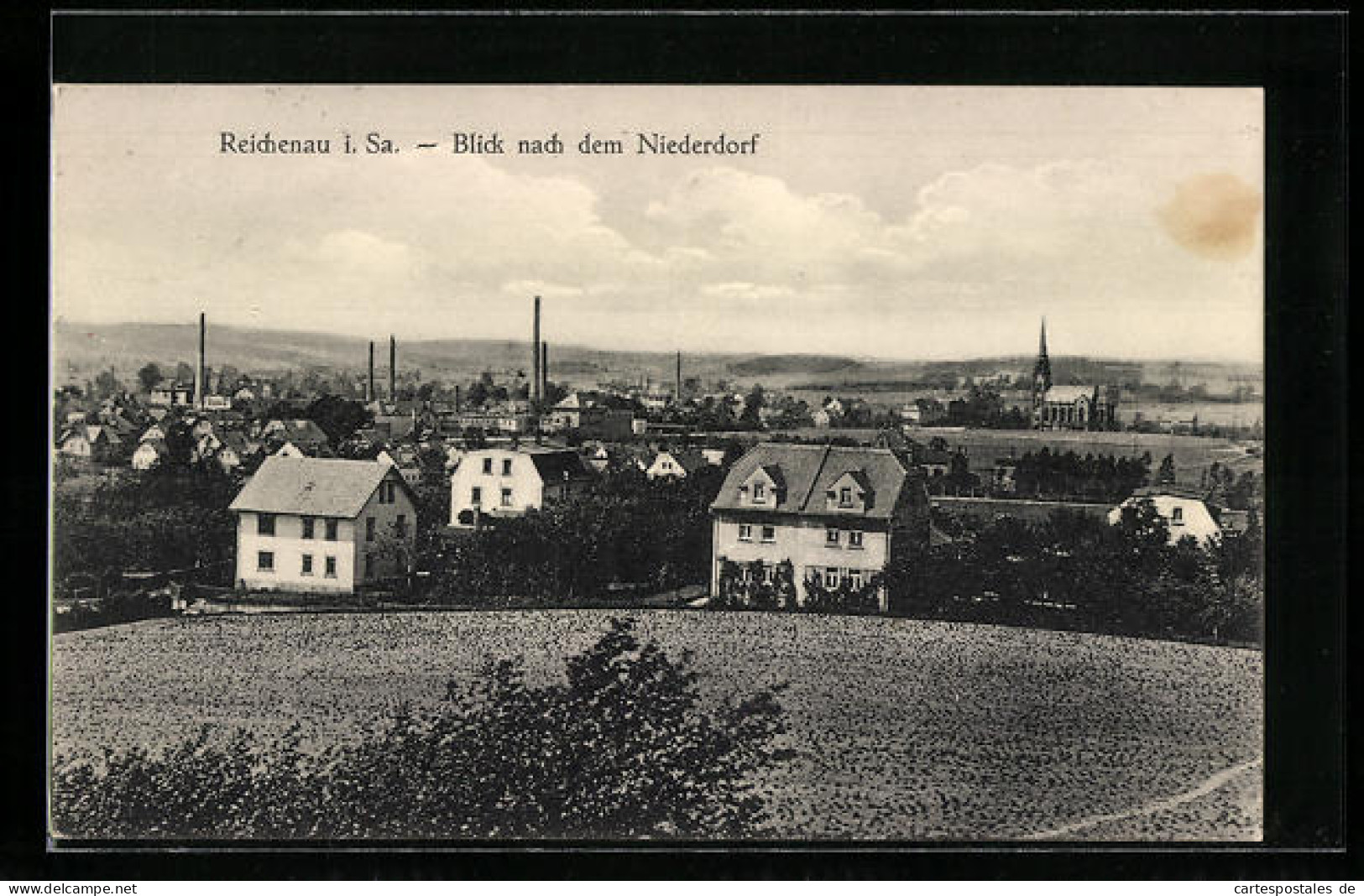 AK Reichenau I. S., Blick Nach Dem Niederdorf  - Sudeten