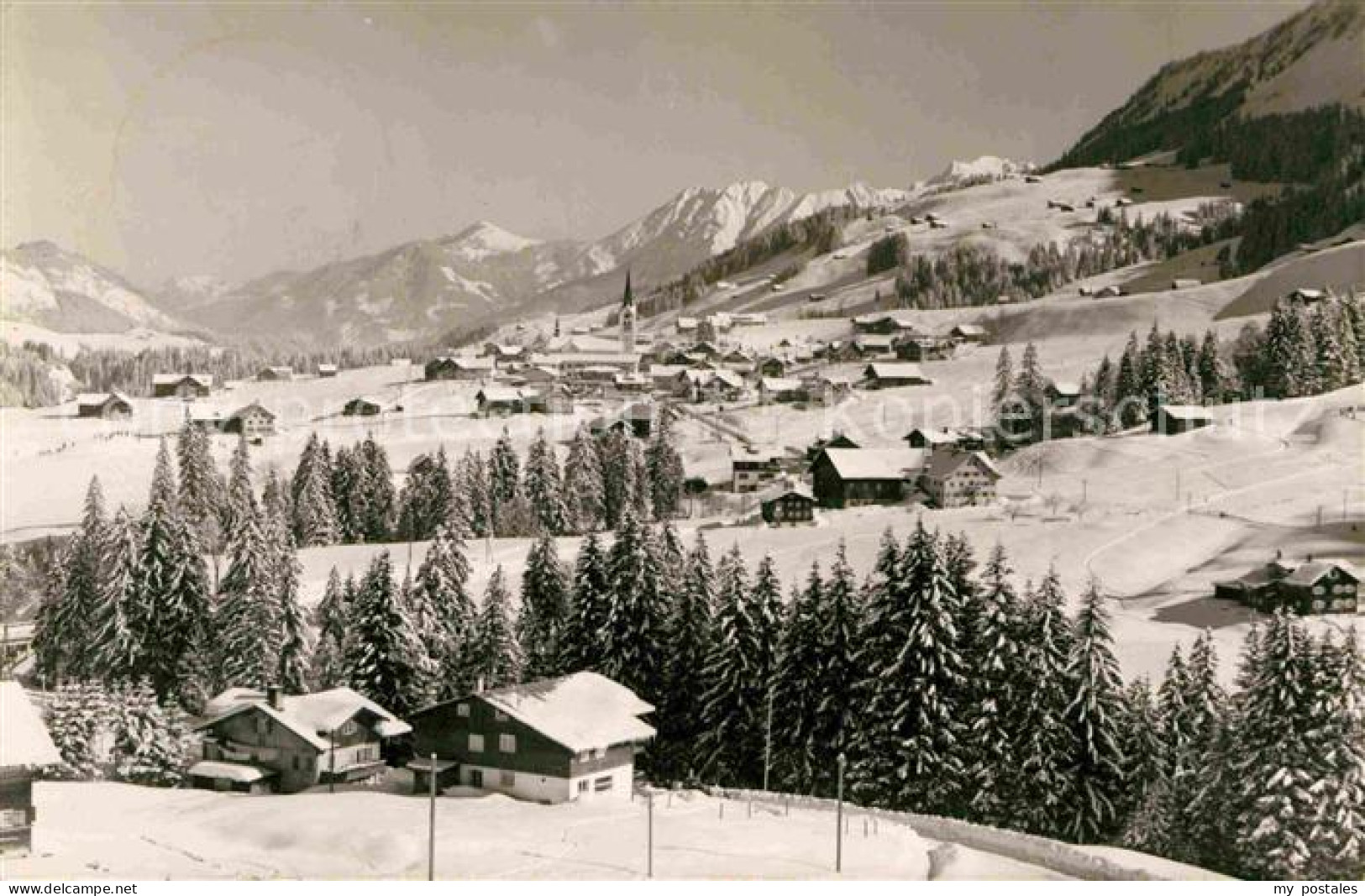 72643080 Riezlern Kleinwalsertal Vorarlberg Winterpanorama Mit Blick Zum Nebelho - Autres & Non Classés