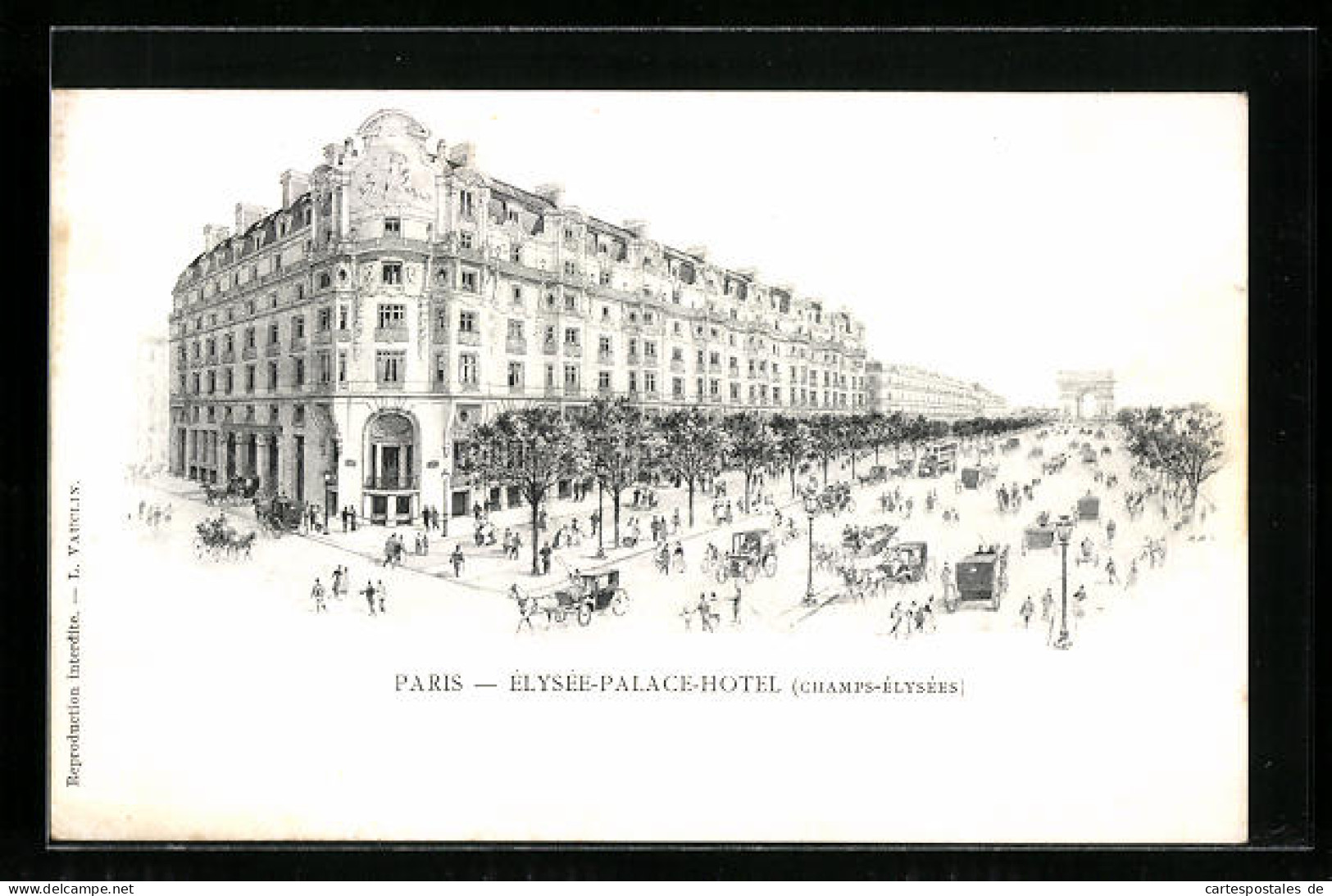 CPA Paris, Élysée-Palace-Hotel  - Cafés, Hotels, Restaurants