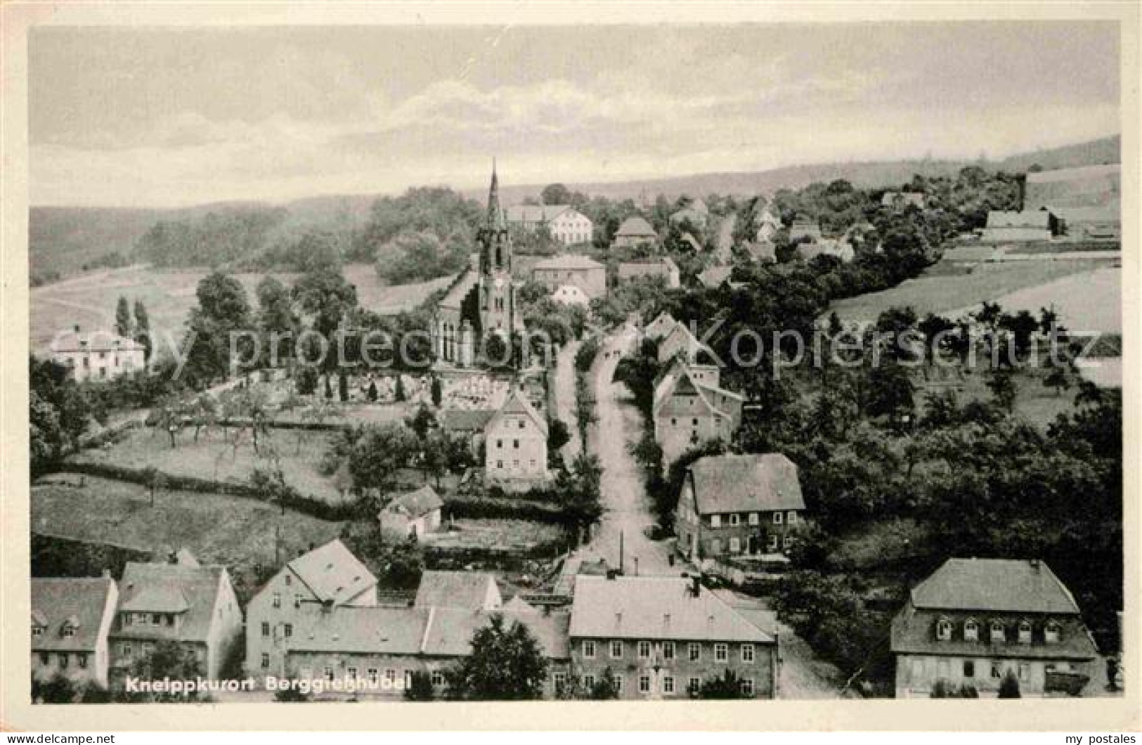 72642933 Berggiesshuebel Ortsansicht Mit Kirche Kneippkurort Bad Gottleuba-Bergg - Bad Gottleuba-Berggiesshuebel