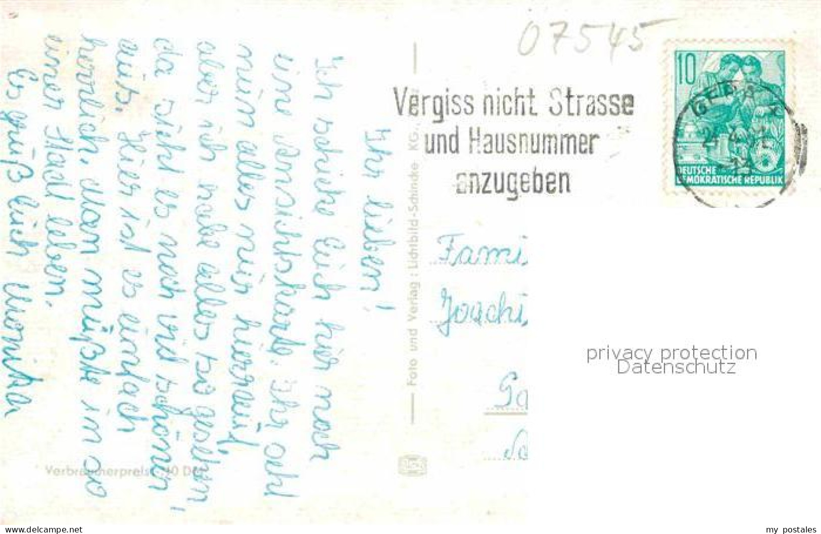 72642876 Gera Postamt Hochhaus Hauptbahnhof Puschkinplatz Sorge Theater Kornmark - Gera