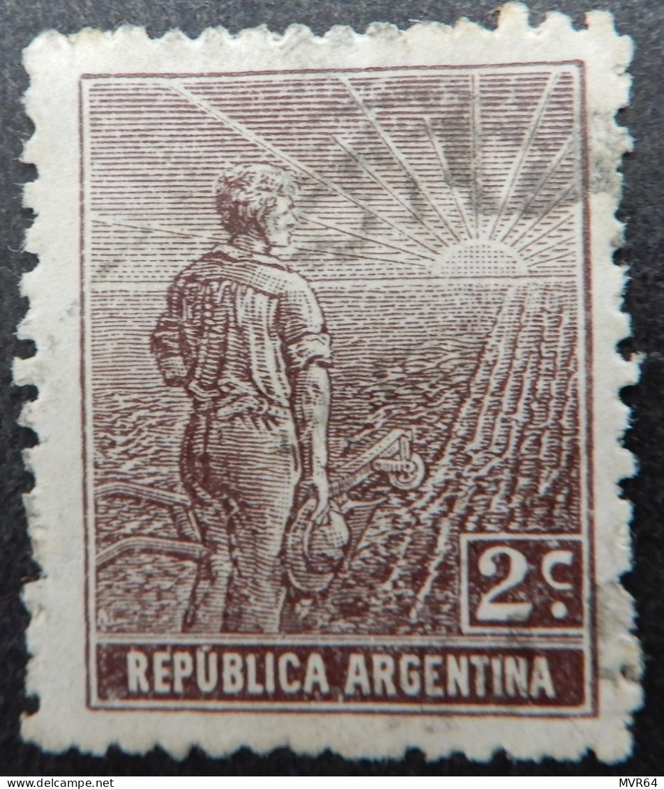 Argentinië Argentinia 1912 1913 (2) Farmer And Rising Sun - Used Stamps