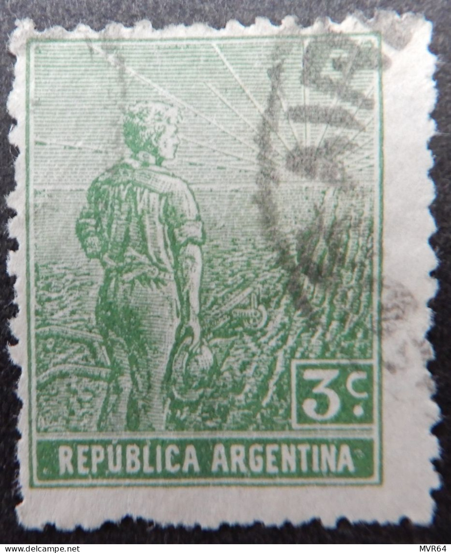 Argentinië Argentinia 1912 1913 (3) Farmer And Rising Sun - Oblitérés
