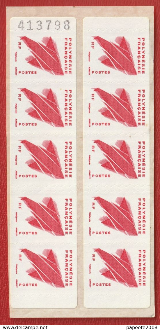 Polynésie Française / Tahiti - Carnet De 10 Timbres - 2009 / "rouge" / N° 413798 - Neuf - Other & Unclassified