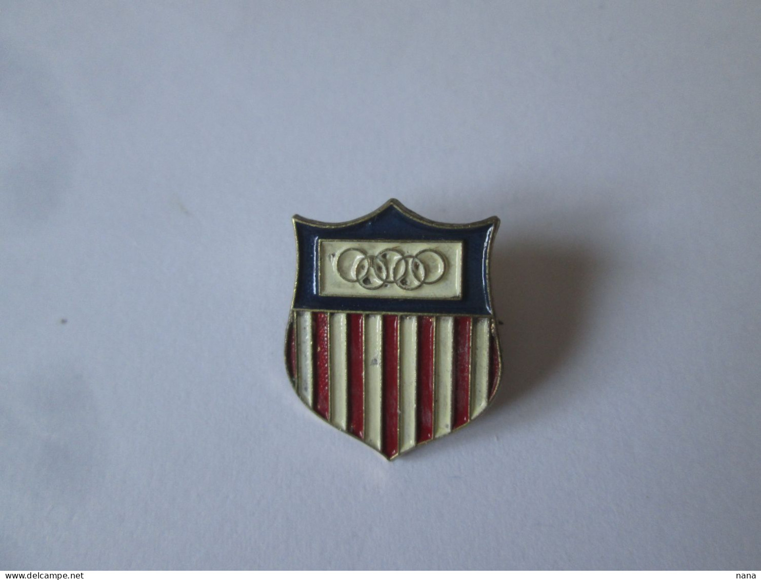 Etats-Unis Insigne Delegation Olympique Sam Geller Chicago/USA Olympic Delegation Team Badge Sam Geller,size:19 X 16 Mm - Other & Unclassified