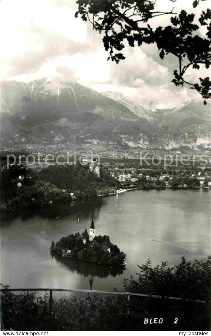 72641656 Bled Kirche Luftaufnahme Slovenia - Slovénie